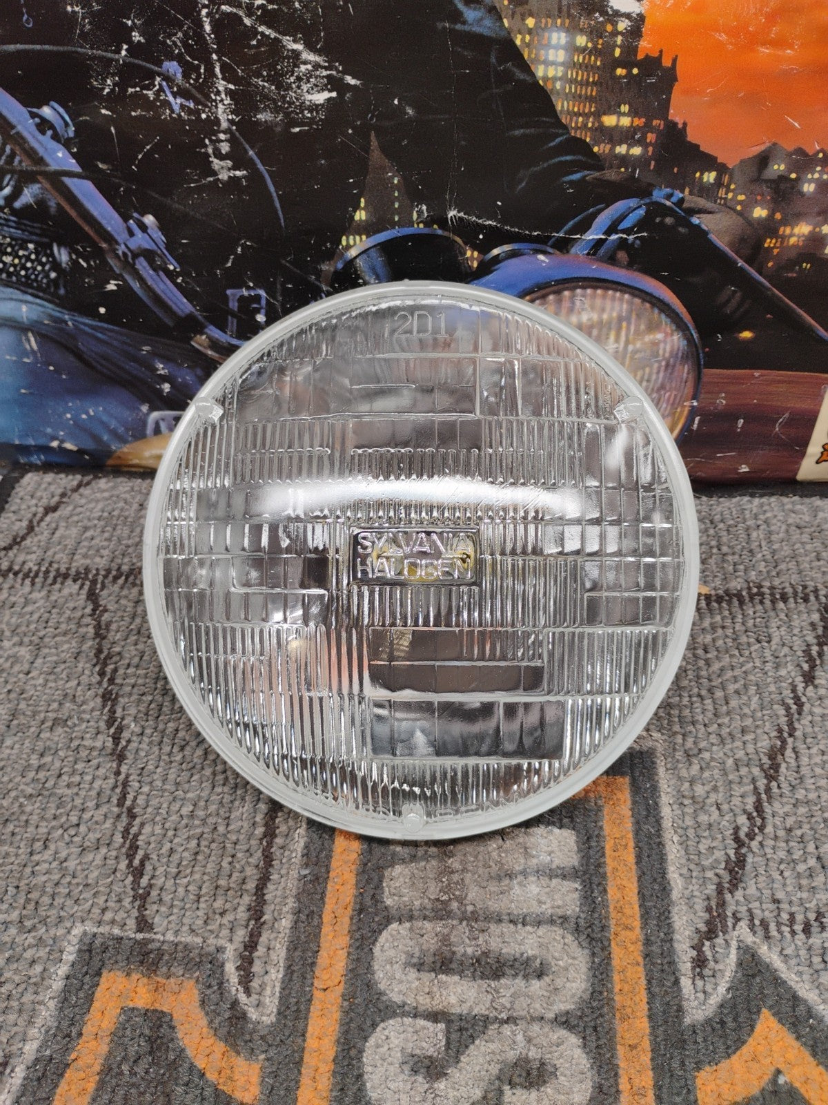HARLEY DAVIDSON 7" SYLVANIA HEADLIGHT HEADLAMP 