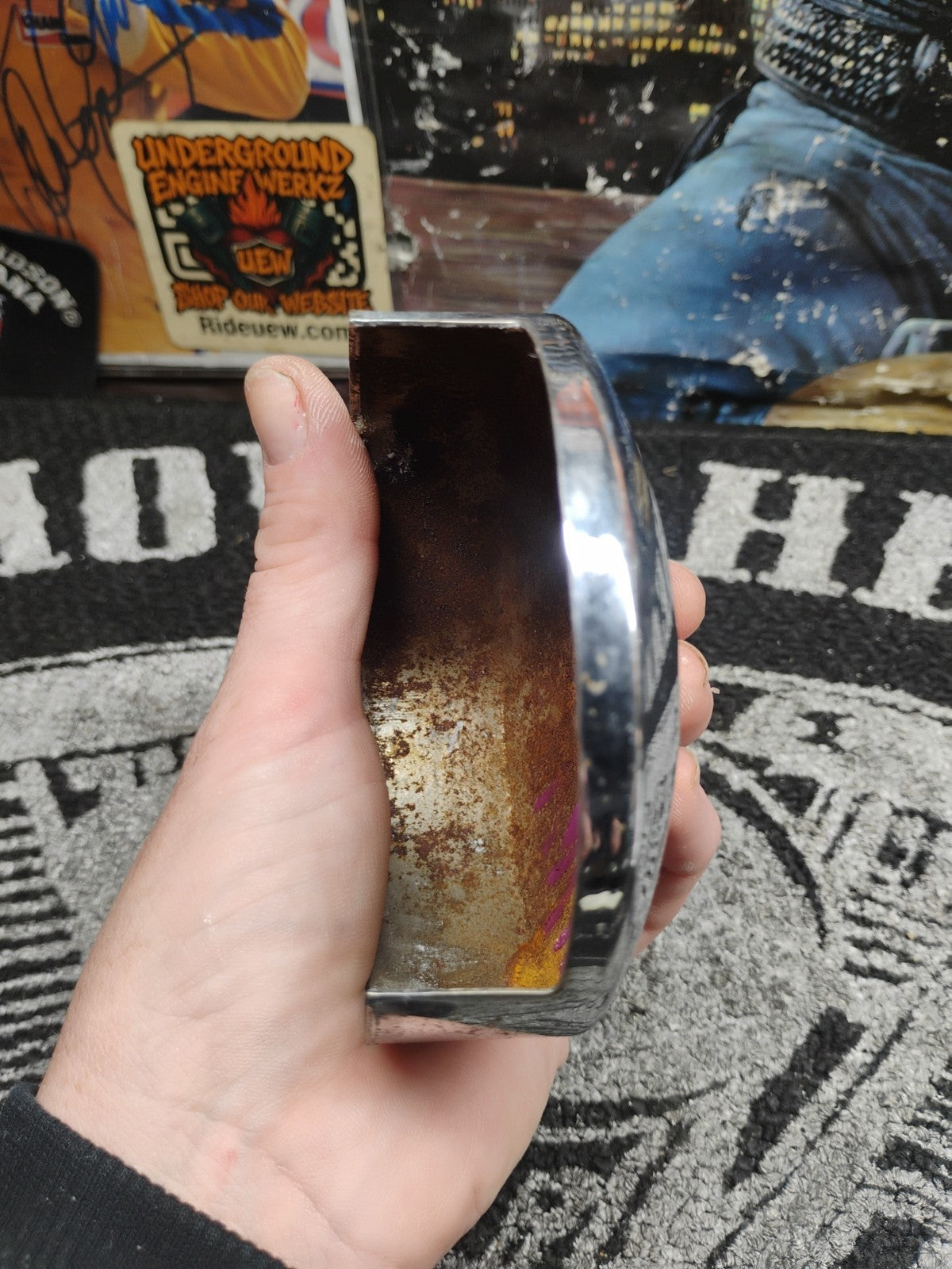 Harley Davidson Generator End Cover Chrome Shovelhead Ironhead