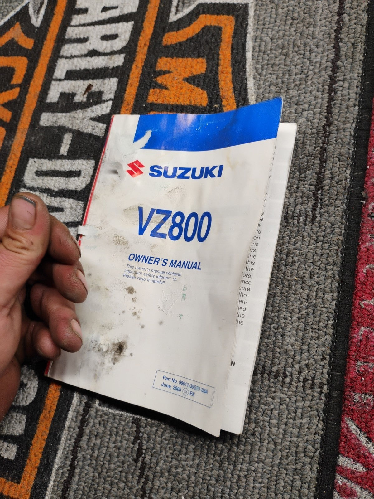 Genuine 2009 Suzuki VZ800 IntruderOwners Manual And Riding Tips Free Black Mold