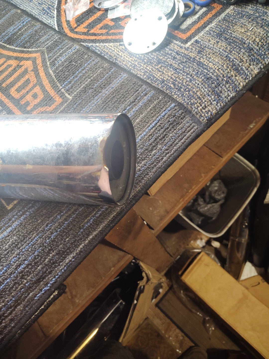 Harley-Davidson Dyna FLD Rear Chrome Exhaust Muffler 65906-12 2012-2016