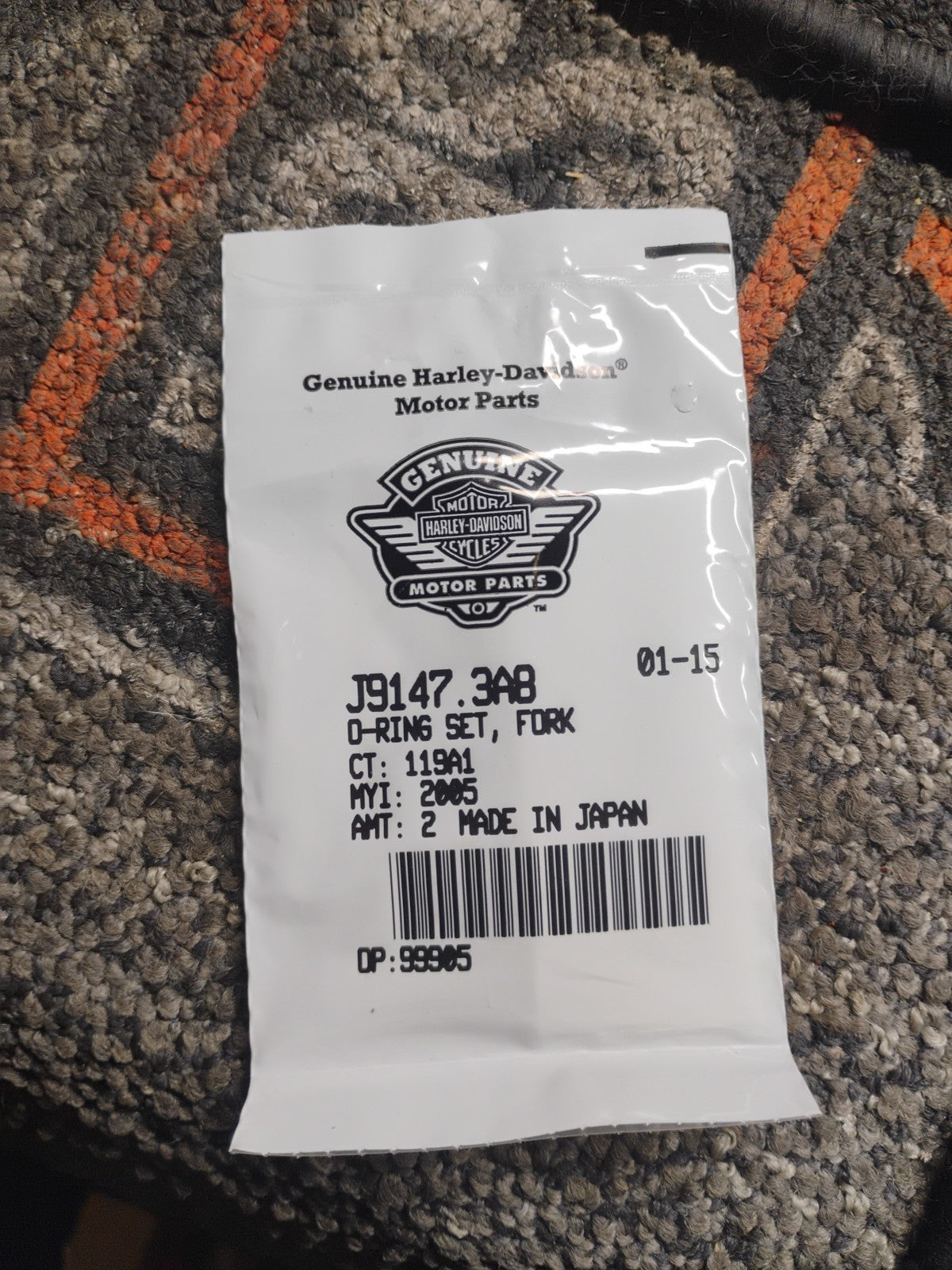 Harley-Davidson OEM O-Ring Set Fork 91473-90 Qty 2 NOS