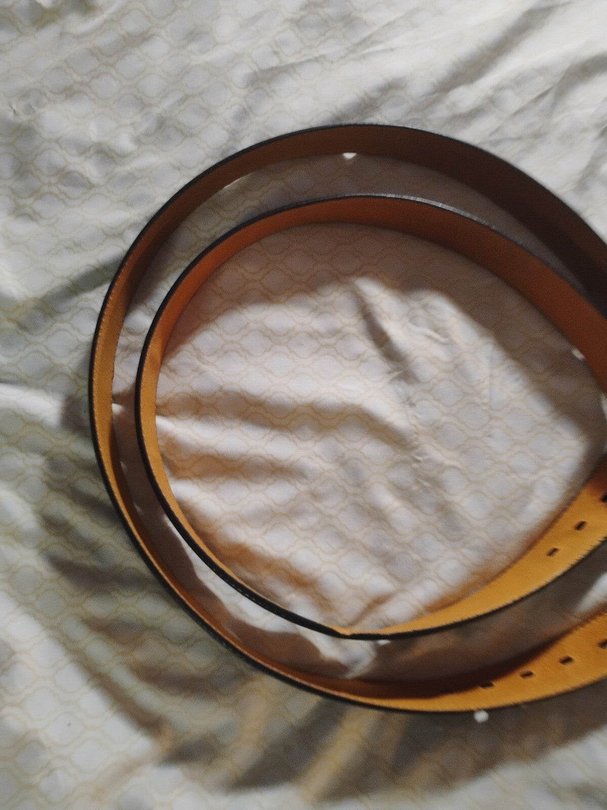 USA Eagle Genuine Leather Belt Size 34-36 Black Vintage USA American Bald Eagle