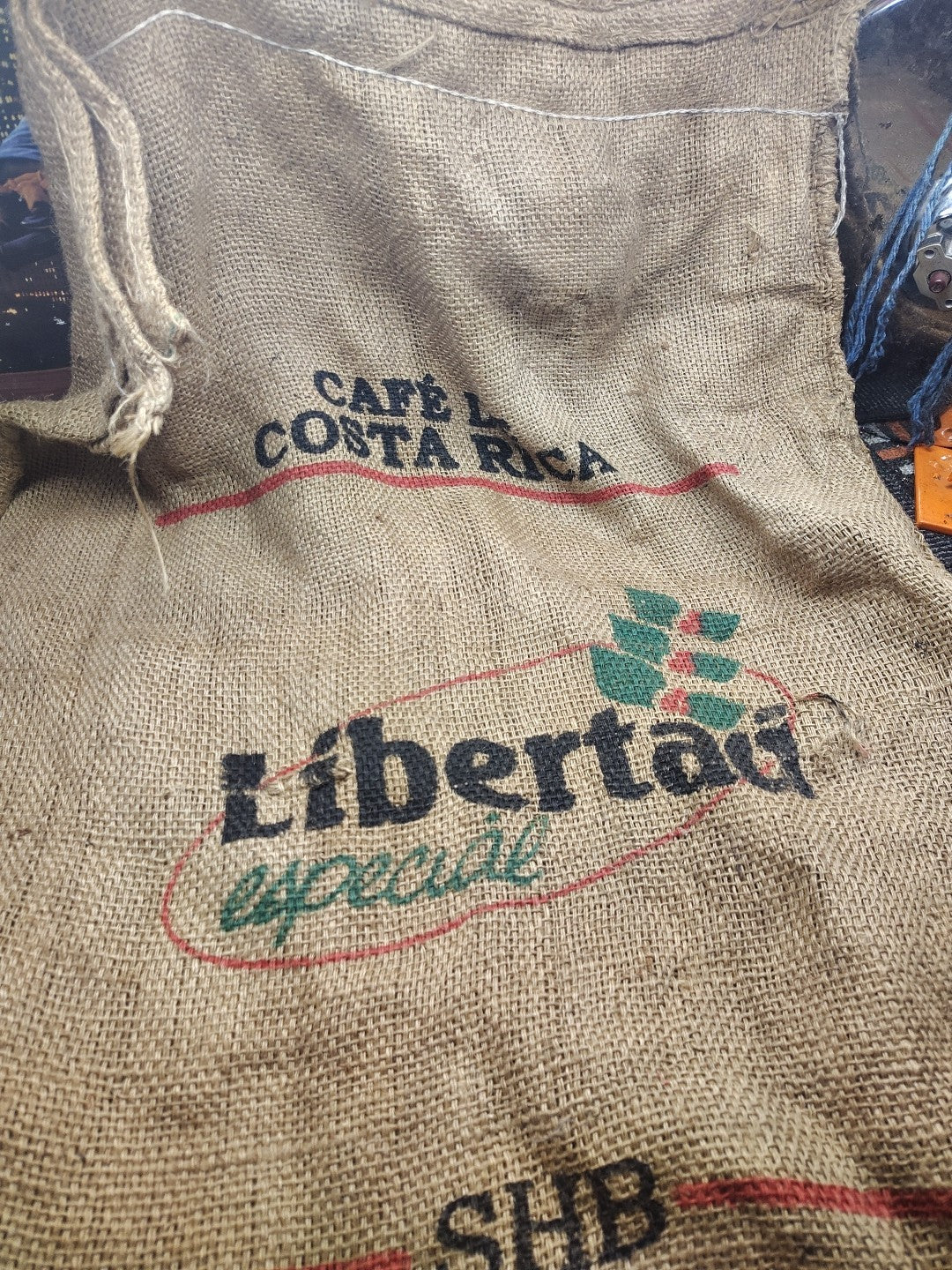 Burlap Coffee 36” Bean Bag Sack CAFEs DO BRASIL BRAZIL Jute Gunny Sack Crafts