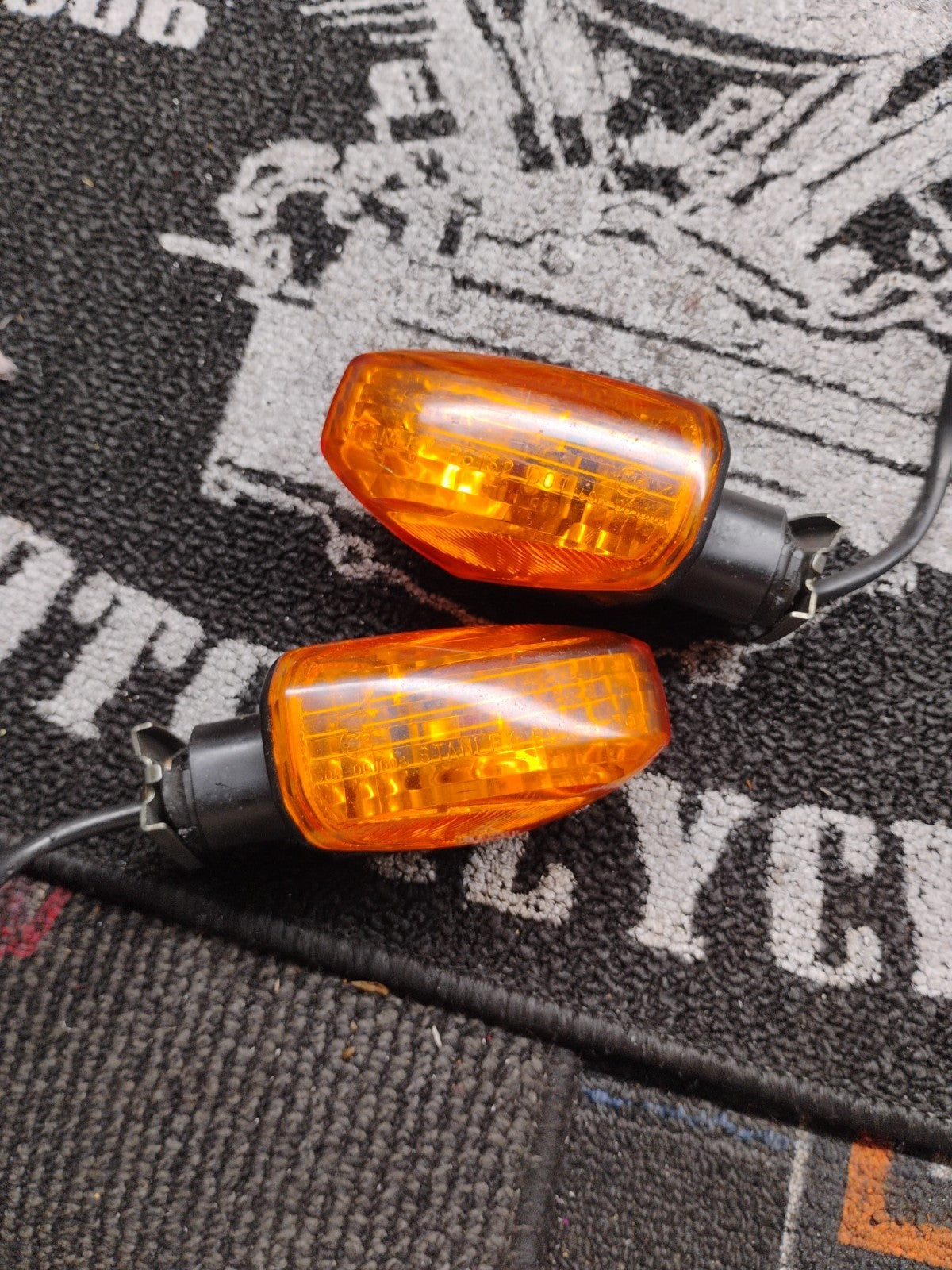 SHORT Motorcycle Turn Signals ZX1000 ZR750 KLE650 KLE500 23037-0068