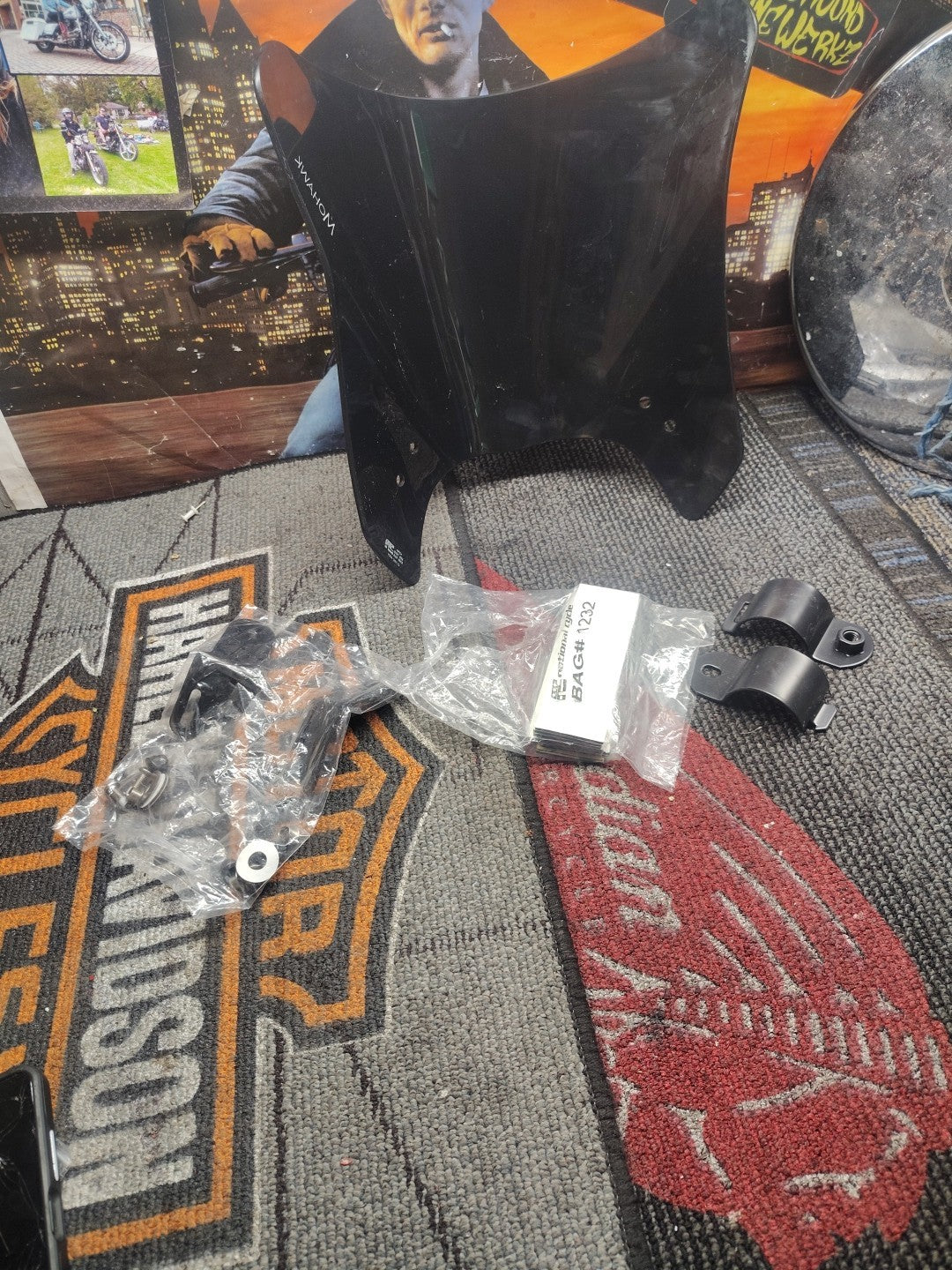 National Cycle Mohawk Flyscreen, 43mm O.D. Fork Tube N2835-002 Black 4 Harley HD