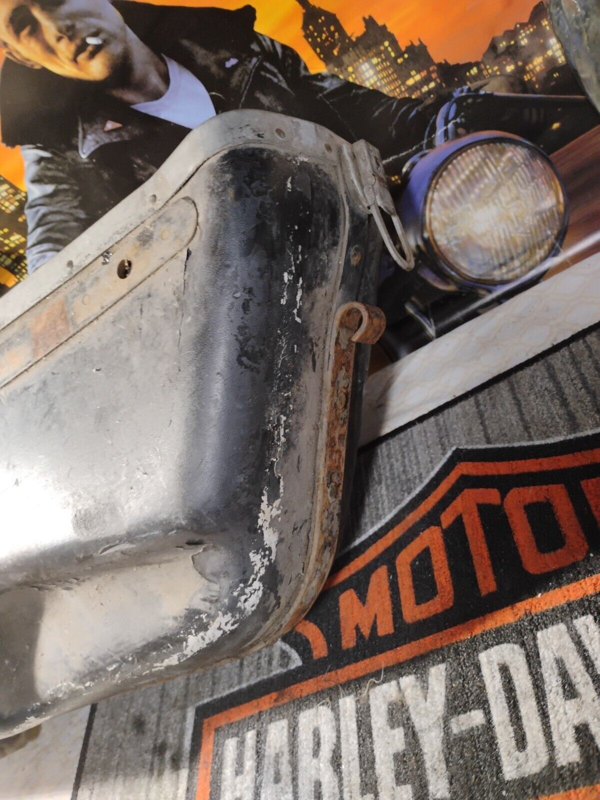 Genuine Harley 1957-1962 Big Twin Duo-Glide OEM  Left Bubble Bag 90851-54Type1 