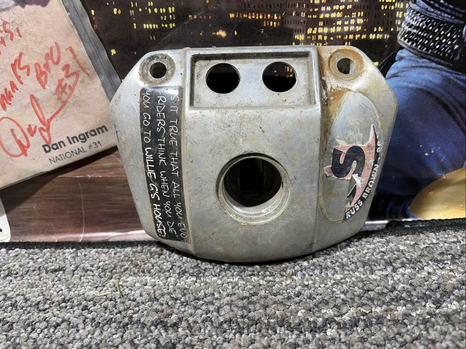 Harley Davidson Headlight Eyebrow Visor Ironhead Sportster Part Number 67813-70