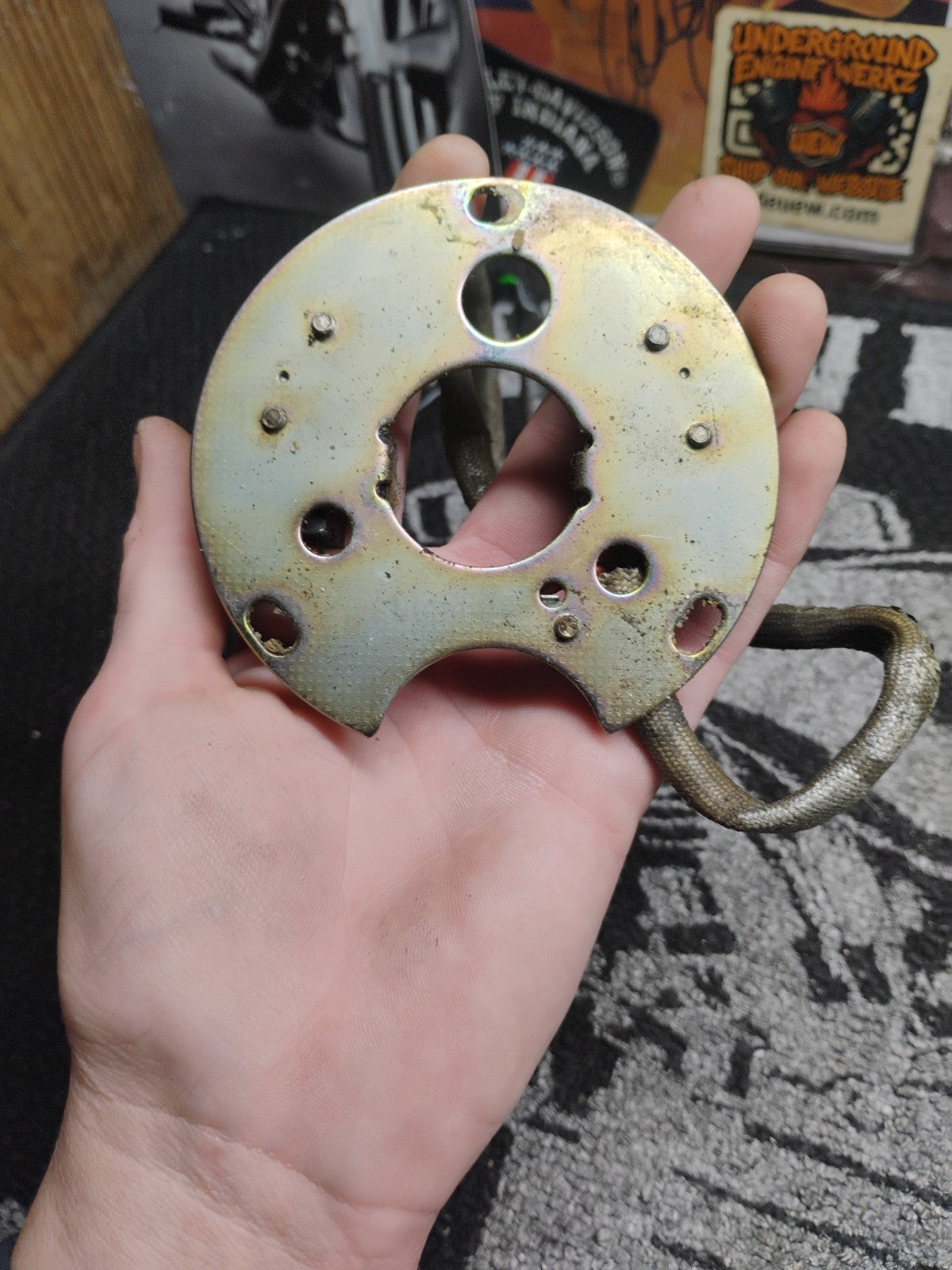 Honda CB125 CB125S Ignition Points Advance Assembly Stator Plate OEM