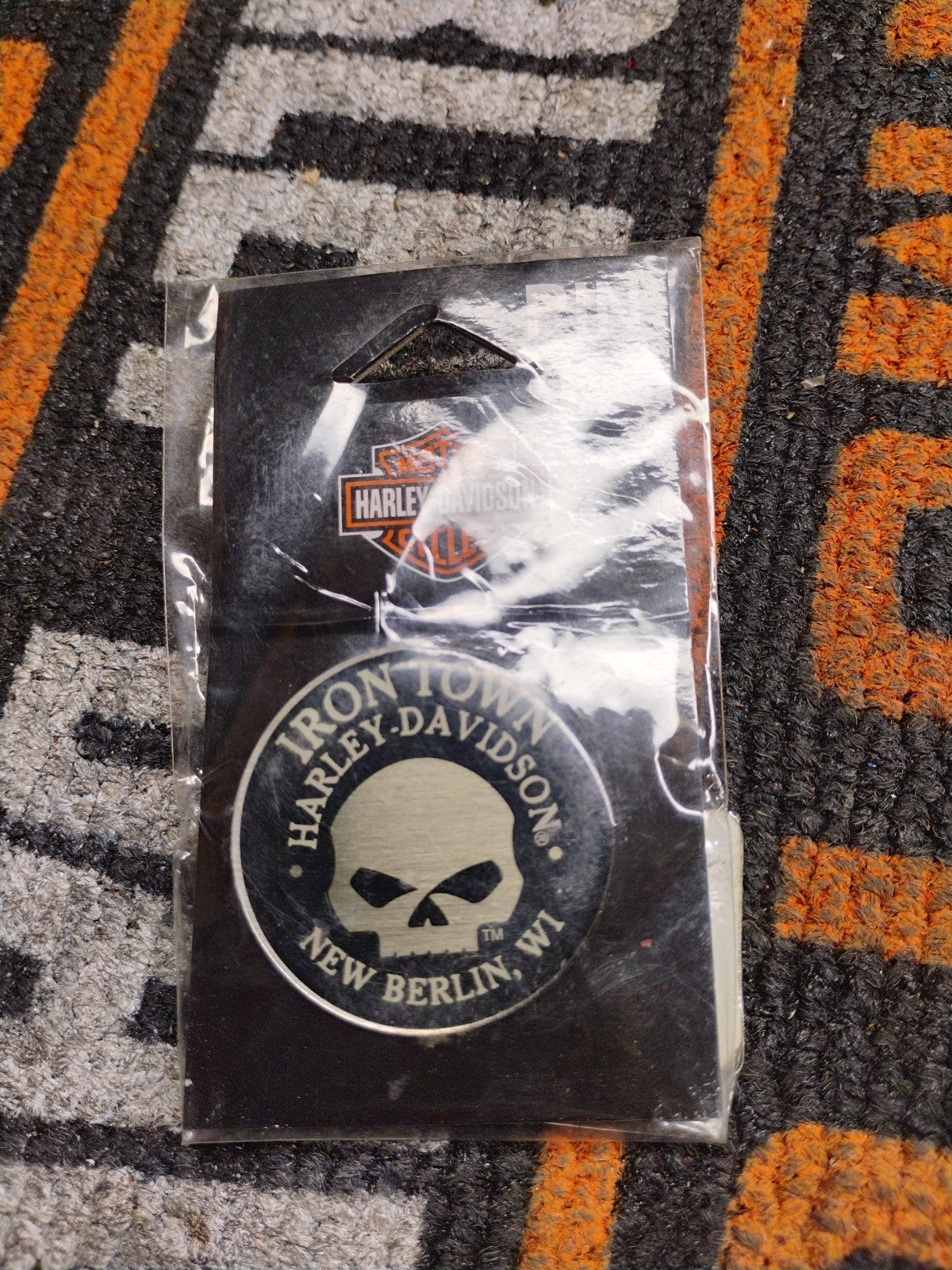Genuine Harley Davidson Skull Emblem Dealer New Berlin Wisconsin Iron Town