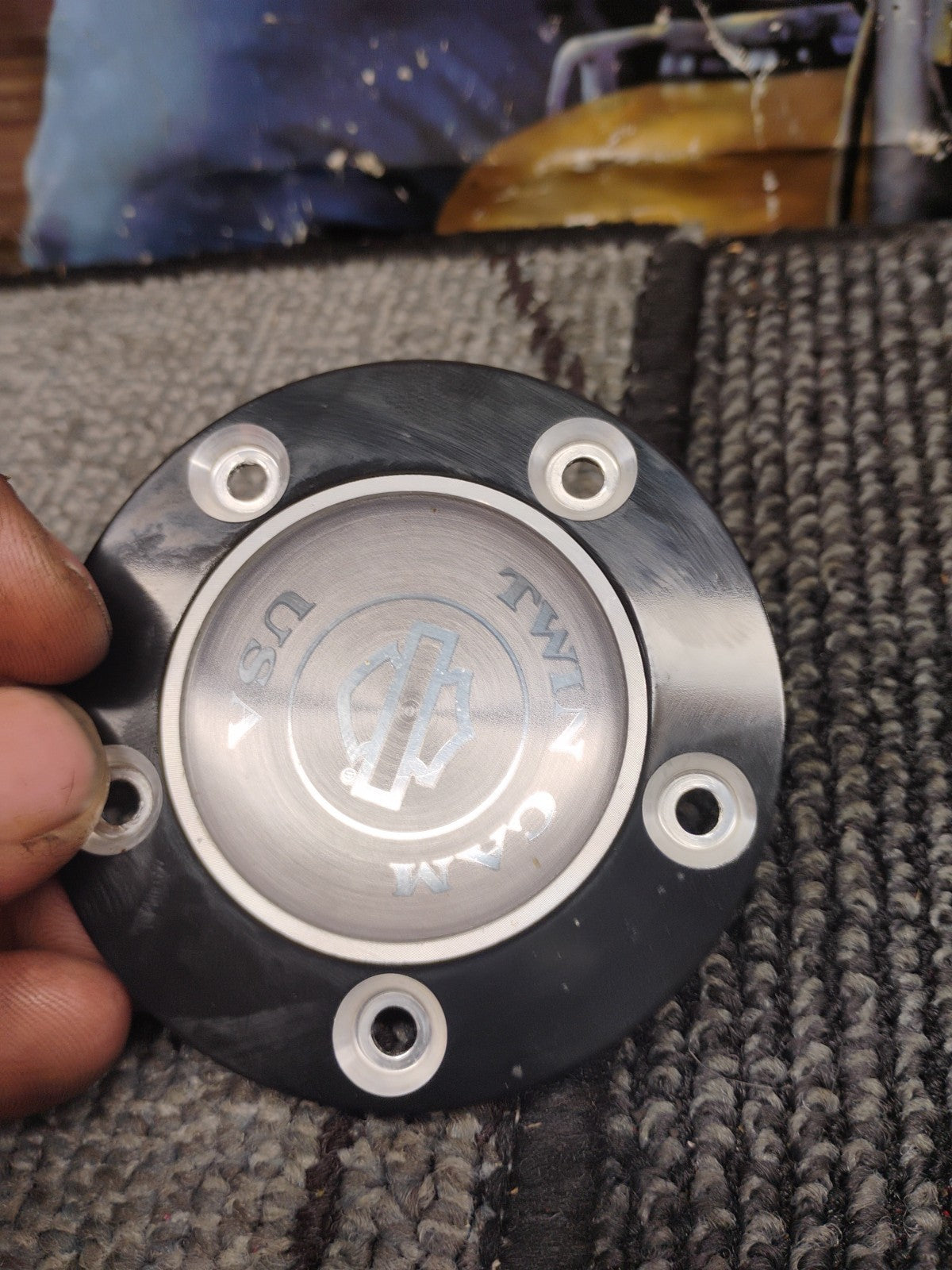 OEM Harley Original Black/Aluminum 5hole Timer Cover 1999 ^ Twin Cam 32698-02A??