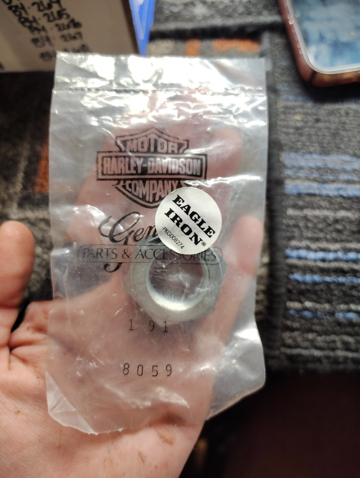 Genuine Harley Davidson PKG008274 Eagle Iron Nut 