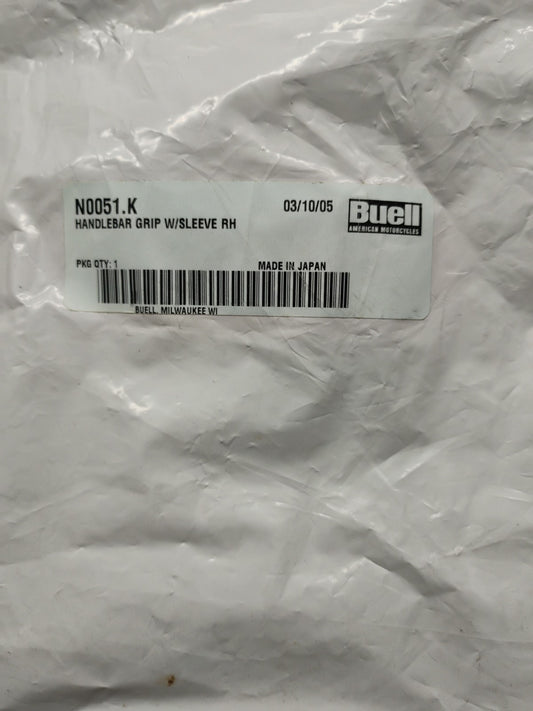 BUELL HANDLEBAR GRIP W/SLEEVE RH N0051.K NOS OEM
