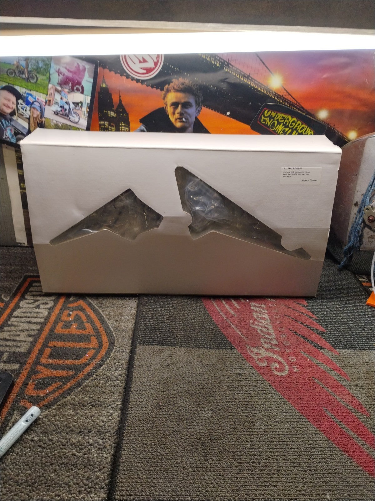 Chrome H/B Control Kit 14mm W/O Switches Fits 14-19XL Art No 22-0841