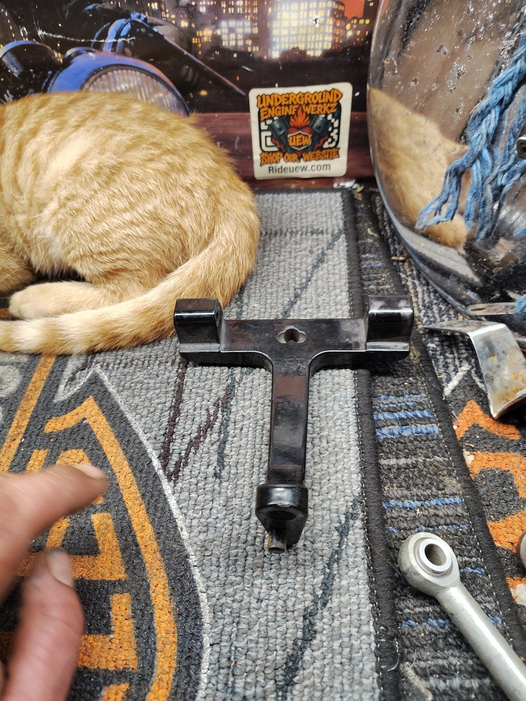 Harley FLT Touring Models Passenger Footboard Support (OEM, 1993-07)