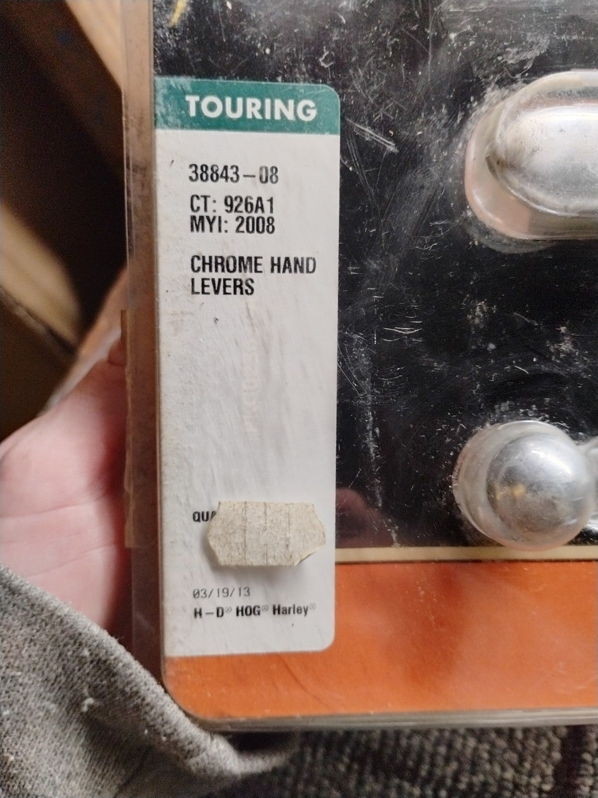 Harley Davidson Stock Chrome Hand Levers 38843-08