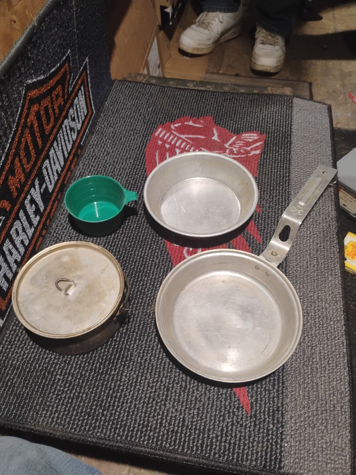 Vintage Boy Scouts of America Mess Kit Cooking Camping Set Missing Canvas Bag