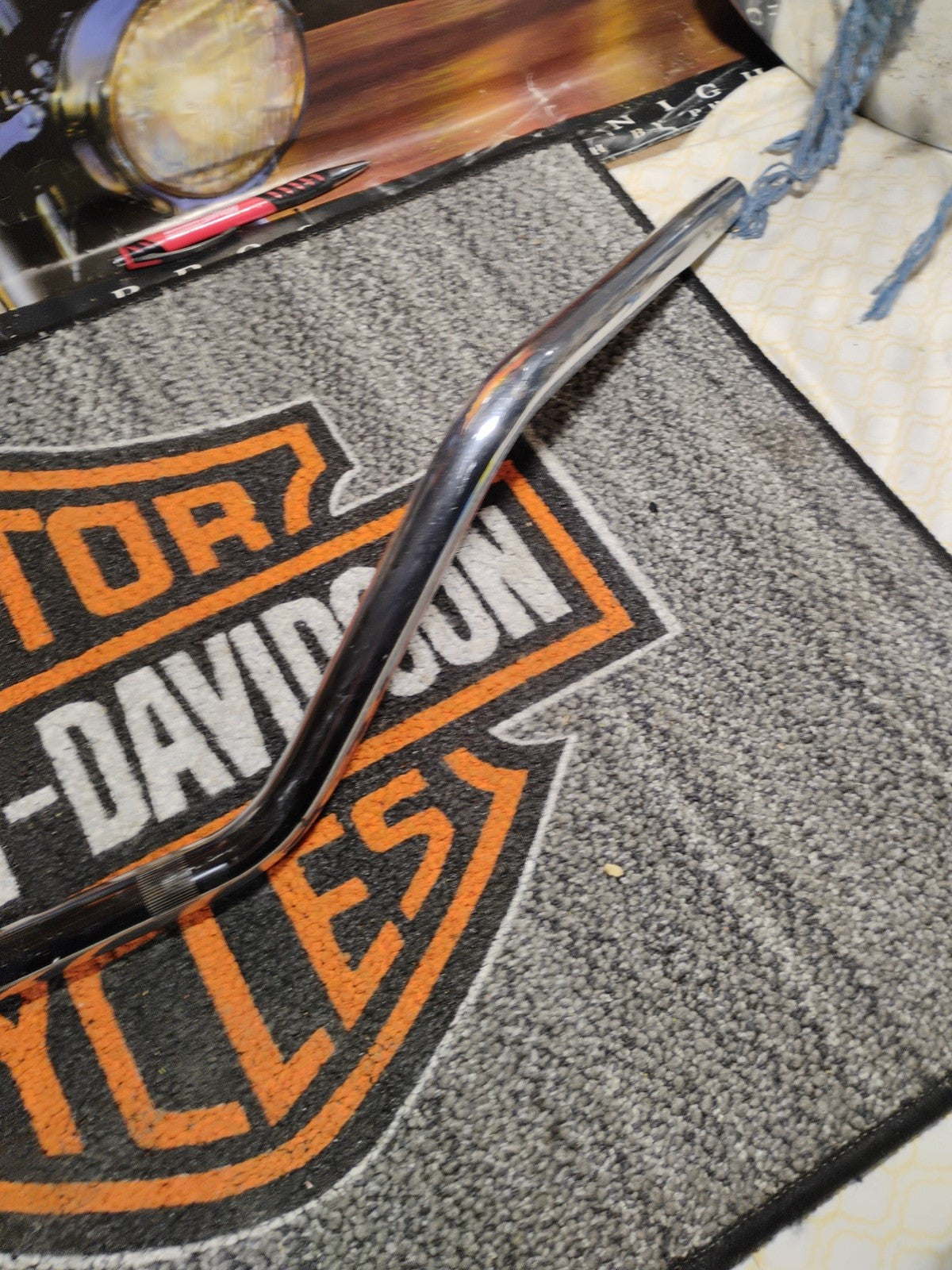 Flanders Style  - 650-01211 - 7/8in. #10 Dirt Track Handlebar, Chrome