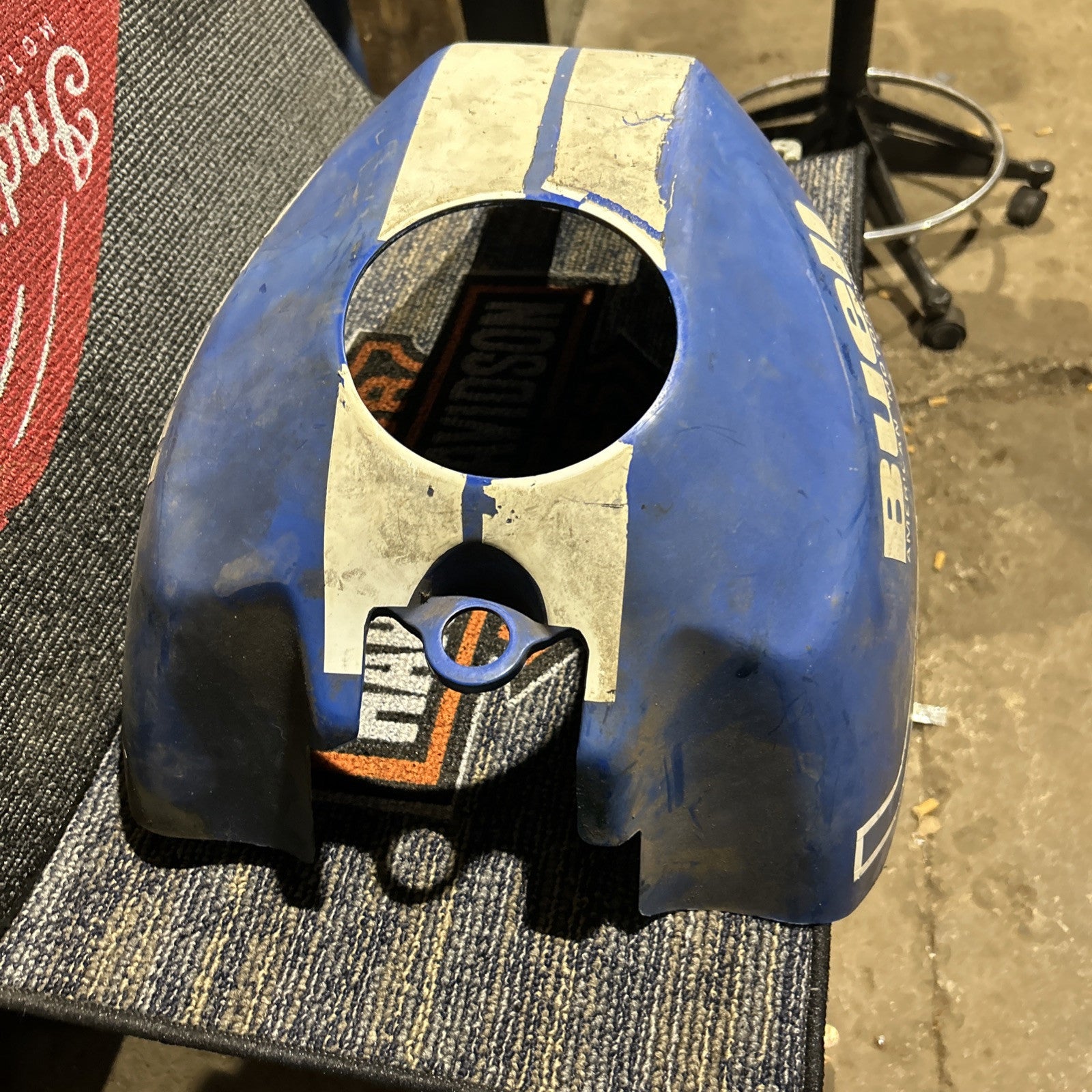 01 BUELL BLAST FUEL TANK COVER BLUE OEM