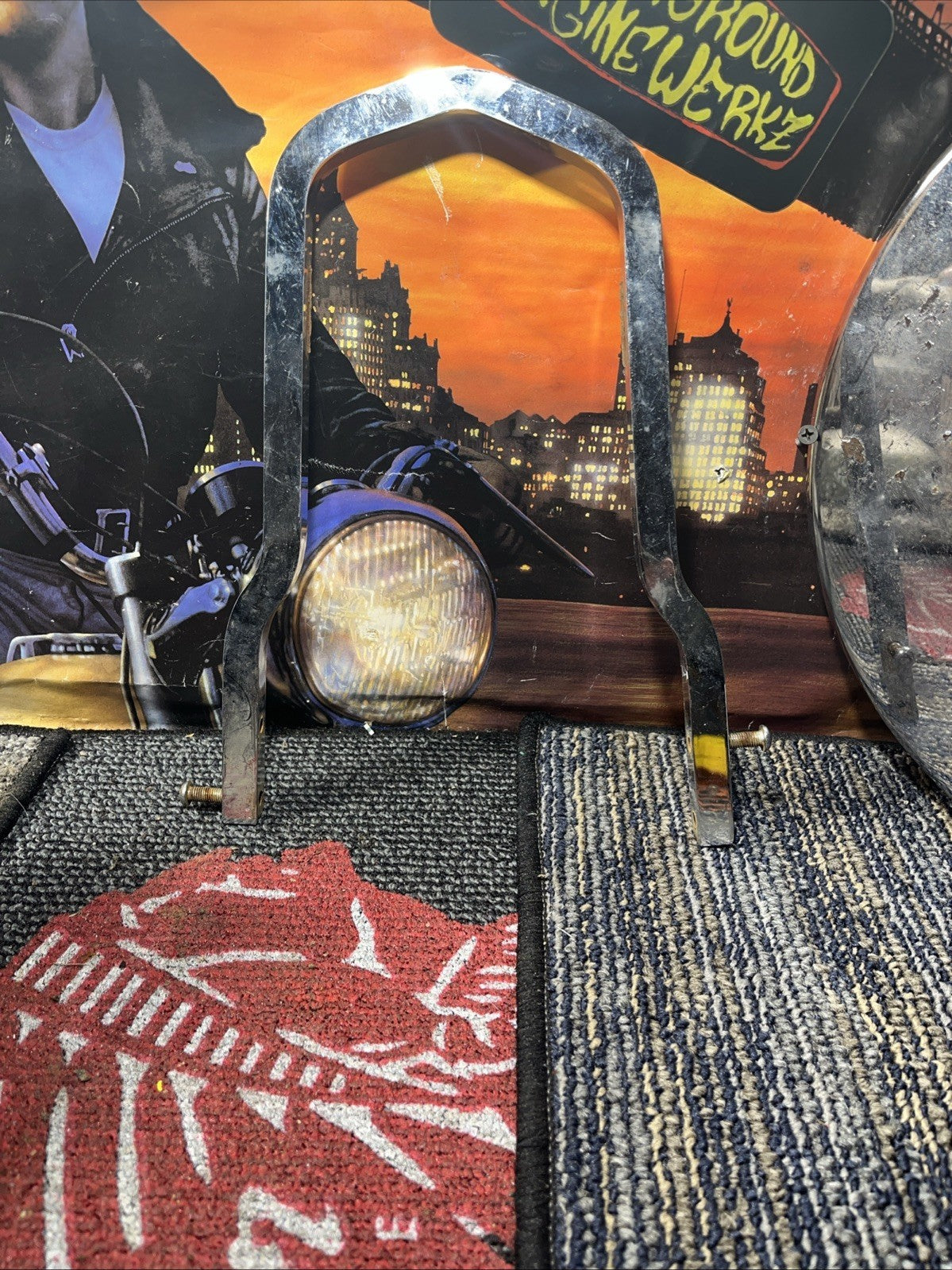 Harley sissybar Backrest Custom 10 Bobber Softail Dyna FXR Chopper MultiFit