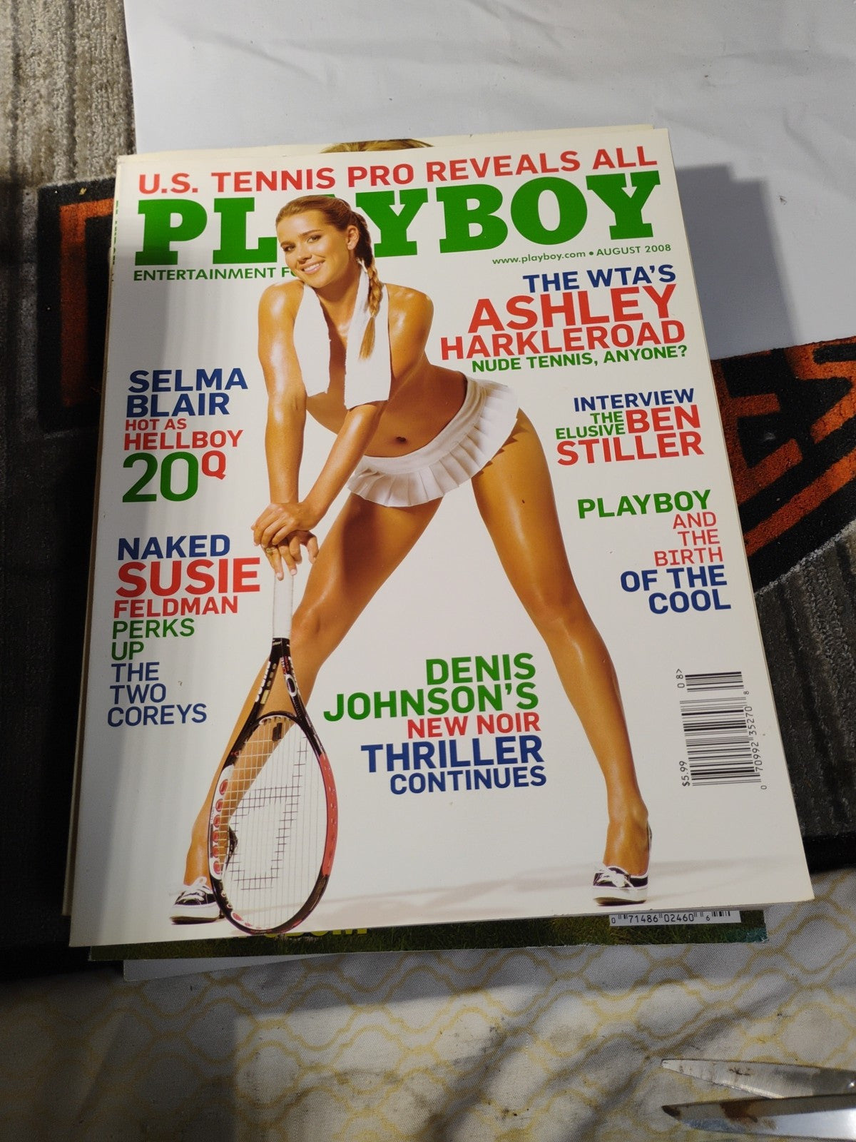  Playboy Magazine August 2008 - Selma Blair, Ashley Harkleroad, Ben Stiller