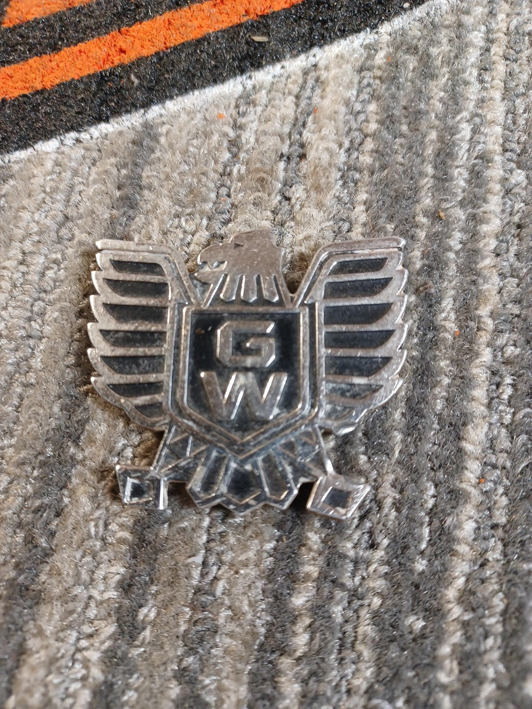 Honda OEM Fuel Tank Side Cover Fender Black & Gold Gold Wing Badge Emblem