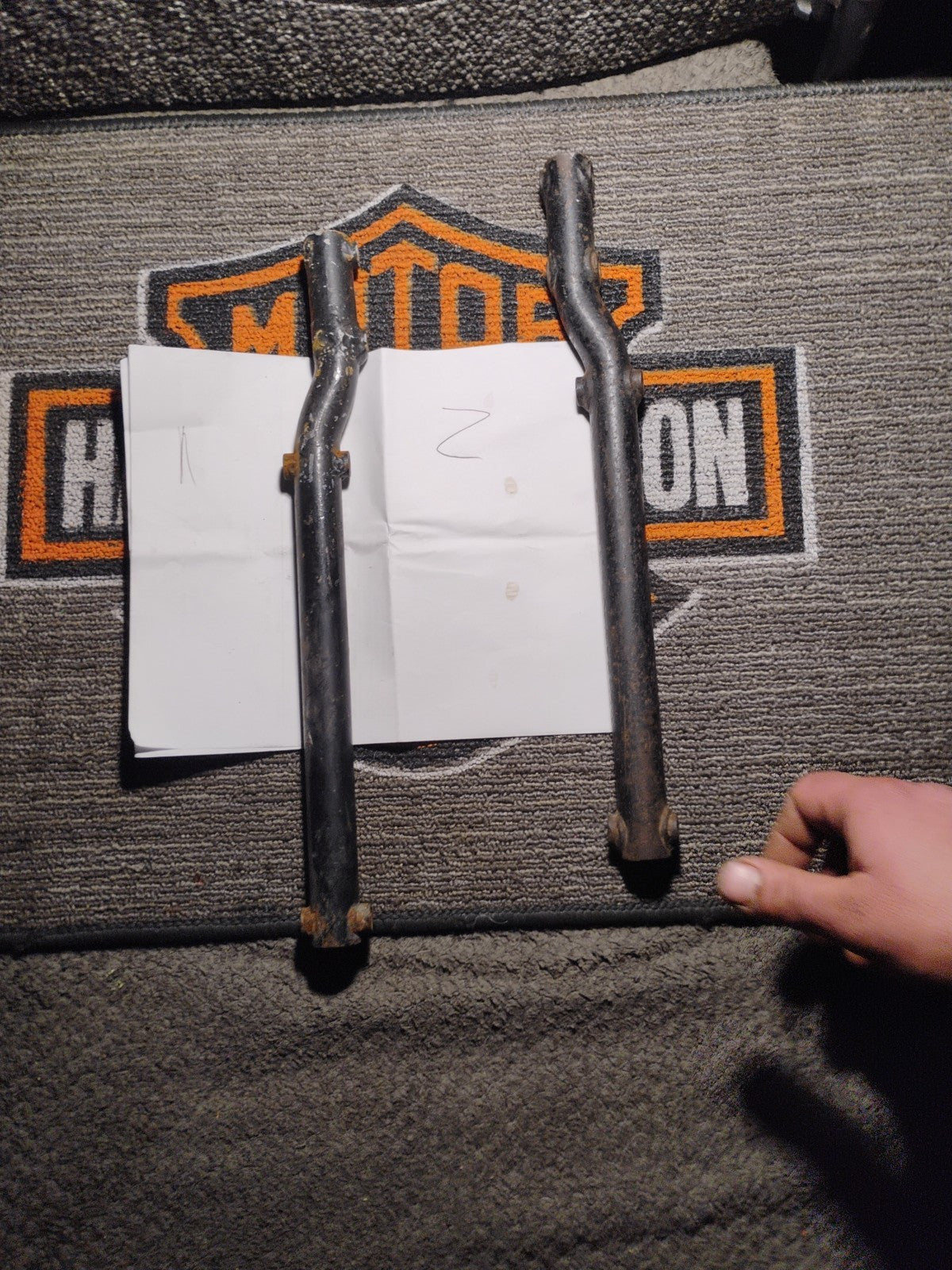 Harley Original Exhaust Support Holder Exhaust Mount Black Panhead