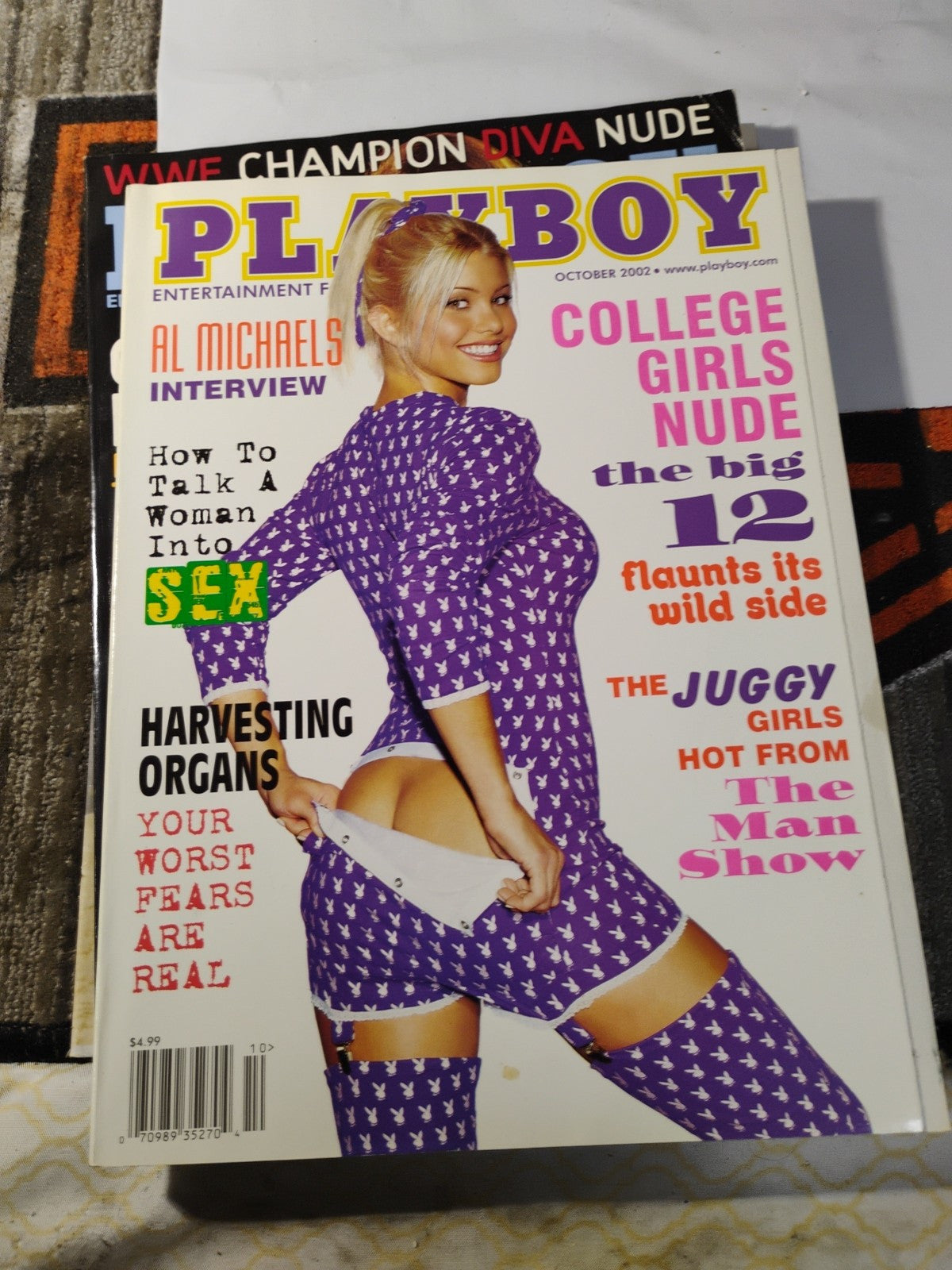 October 2002 Playboy Magazine - Teri Harrison Cover & Girls of the Big 12 - Like