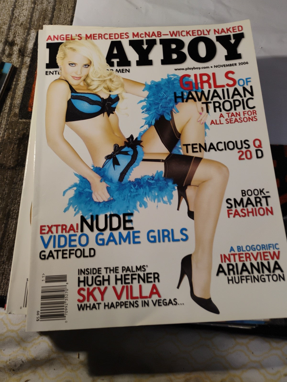 Playboy Magazine November 2006 Mercedes McNab Video Game Girls