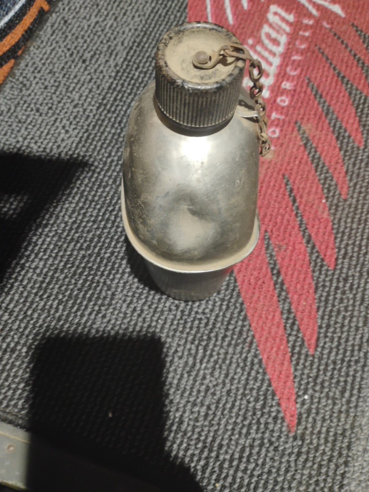 Vintage 1945WWII Canteen G.R.&F. CO  w/ Canvas Holder