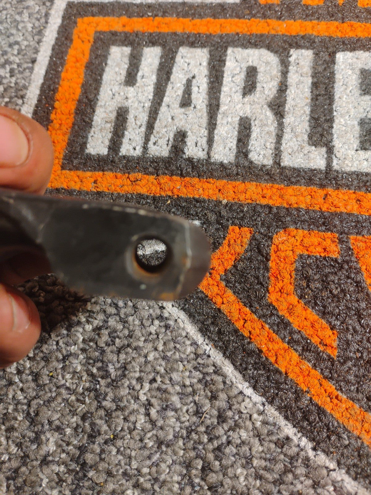 Harley Dyna Super Wide Glide Low Rider Black Rear Exhaust Mount Bracket 65695-06