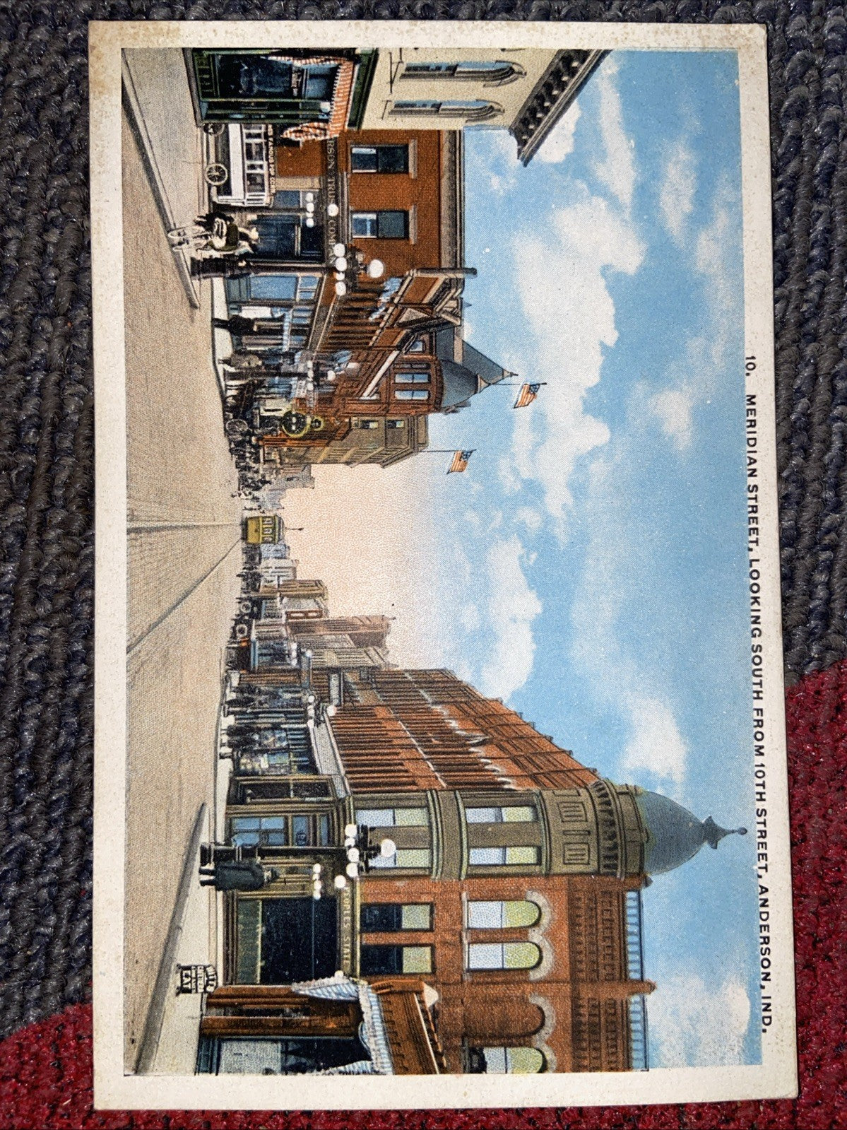 Lot Of 7 Vintage Landmark Anderson IN Post Cards 1930s