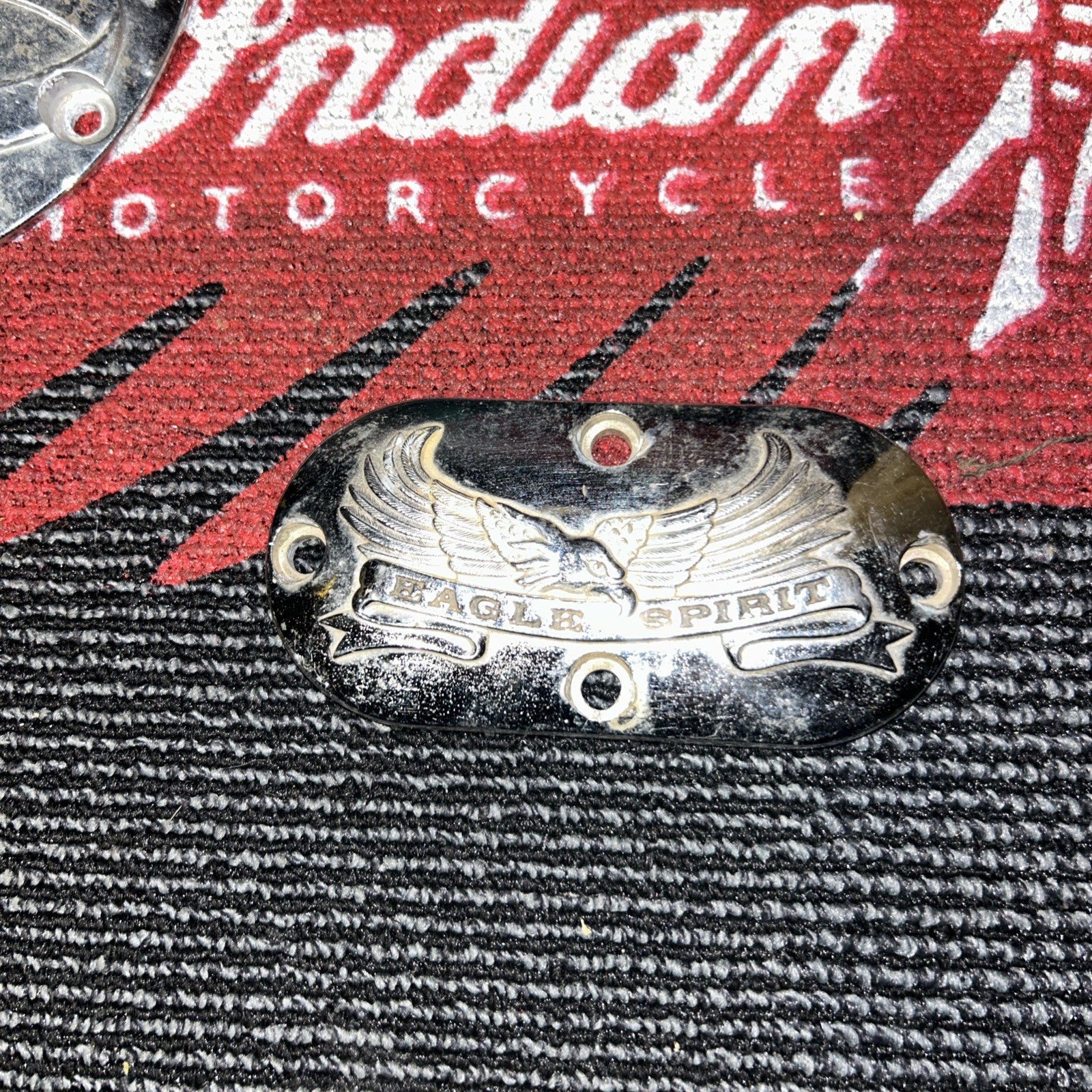 Chrome Eagle Spirit Derby Cover 1970-1998 Harley Softail Dyna Road King Touring