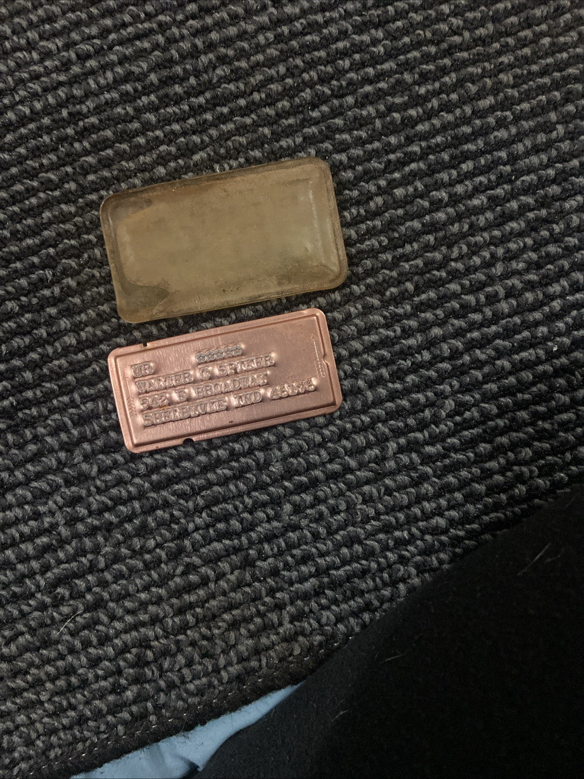 Charge - Plate Associates Of Indianapolis Indiana Charge Card With Case