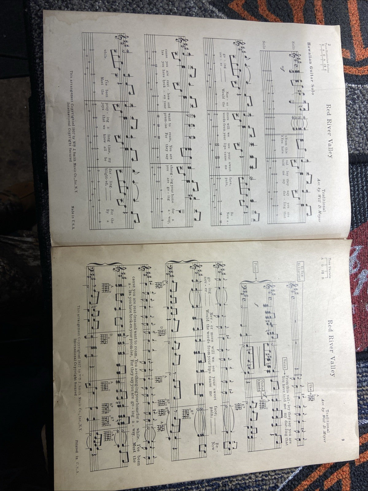 Red River Valley Vintage Sheet Music 1937