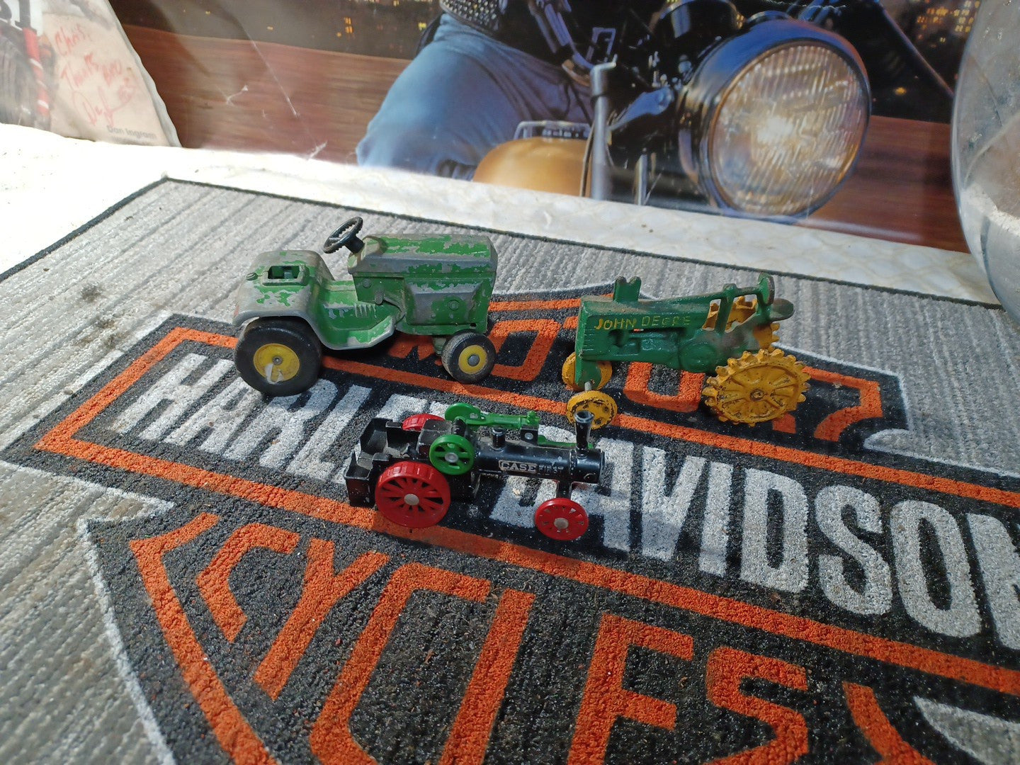 Antique Case Train And John Deere Tracktor Collection Lot