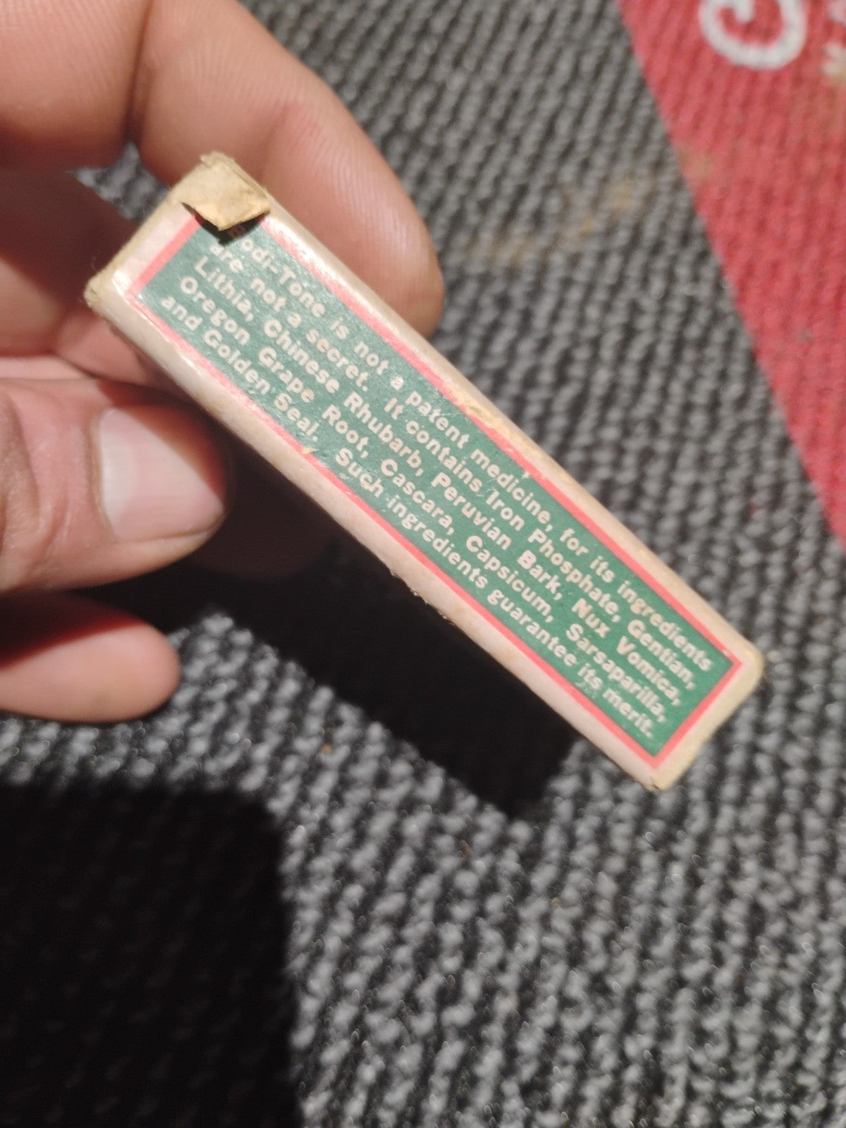 Vintage1920s Bodi-Tone Tonic For Body Box NOS Chicago W 4 Cent Proprietary Stamp