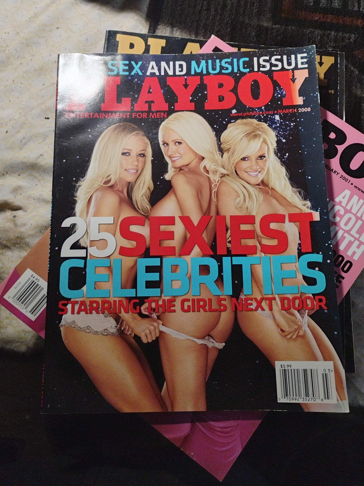 Playboy Magazine   March  2008    Vida Guerra/Sara Jean Underwood POTM