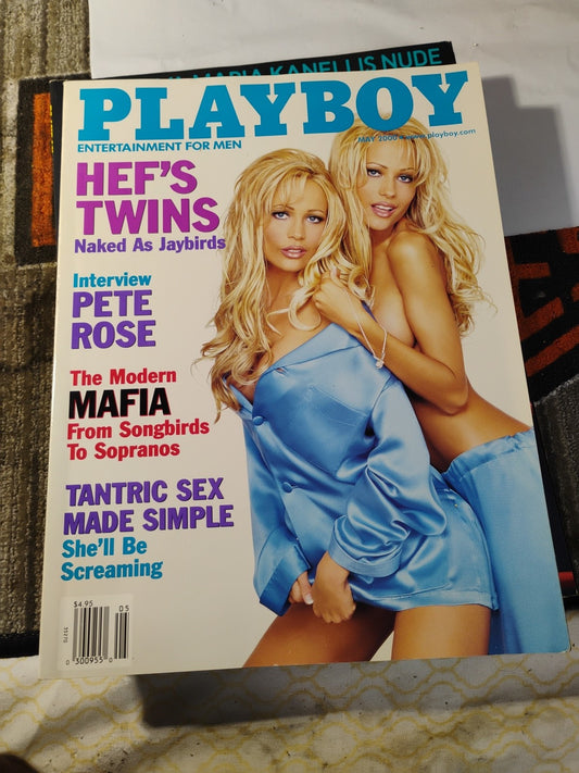 Playboy Magazine May 2000 - Bentley Twins Cover, Brooke Berry Centerfold, Pete R