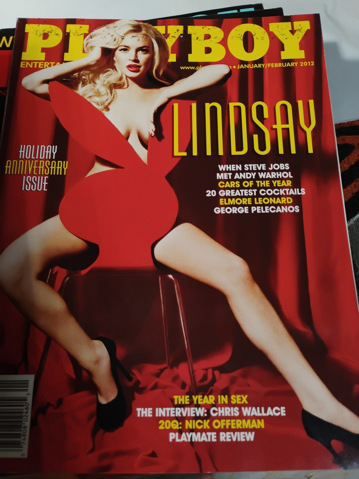Jan/Feb 2012 Playboy Magazine - Lindsay Lohan Cover, Heather Knox, Leola Bell, S