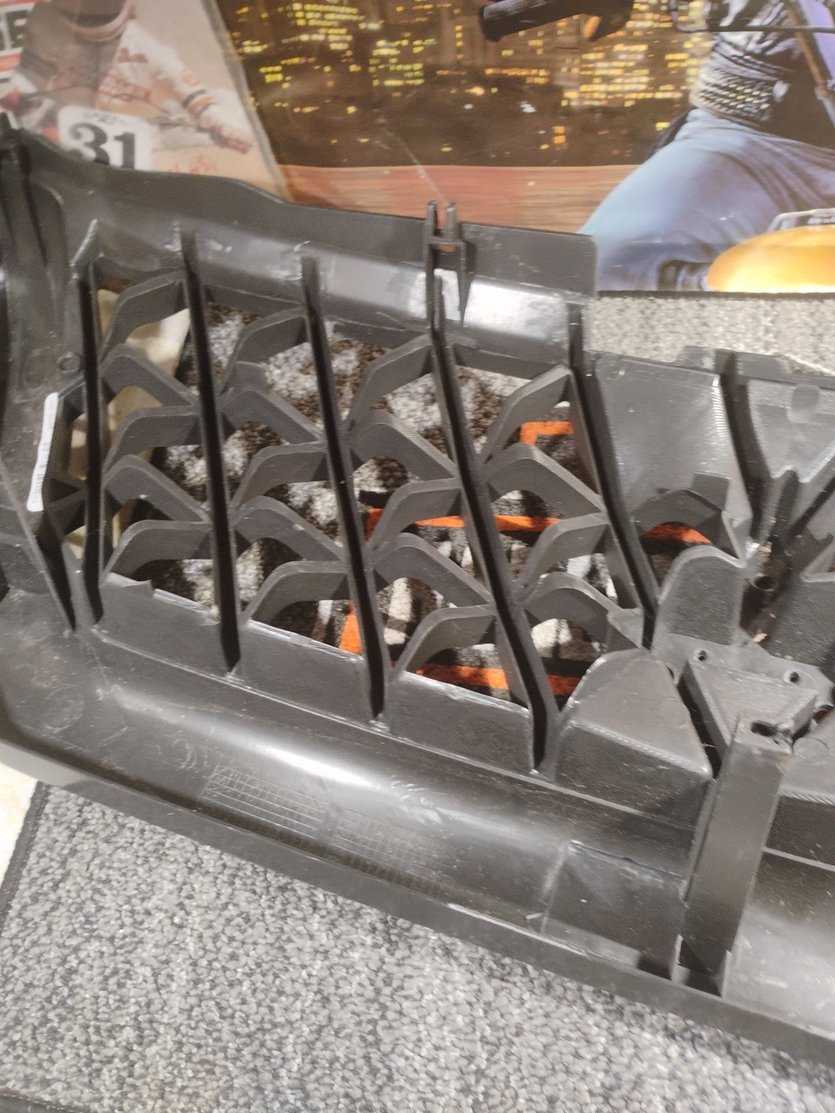 fits 2000-2001 MONTERO SPORT Front Bumper Grille Black NEW