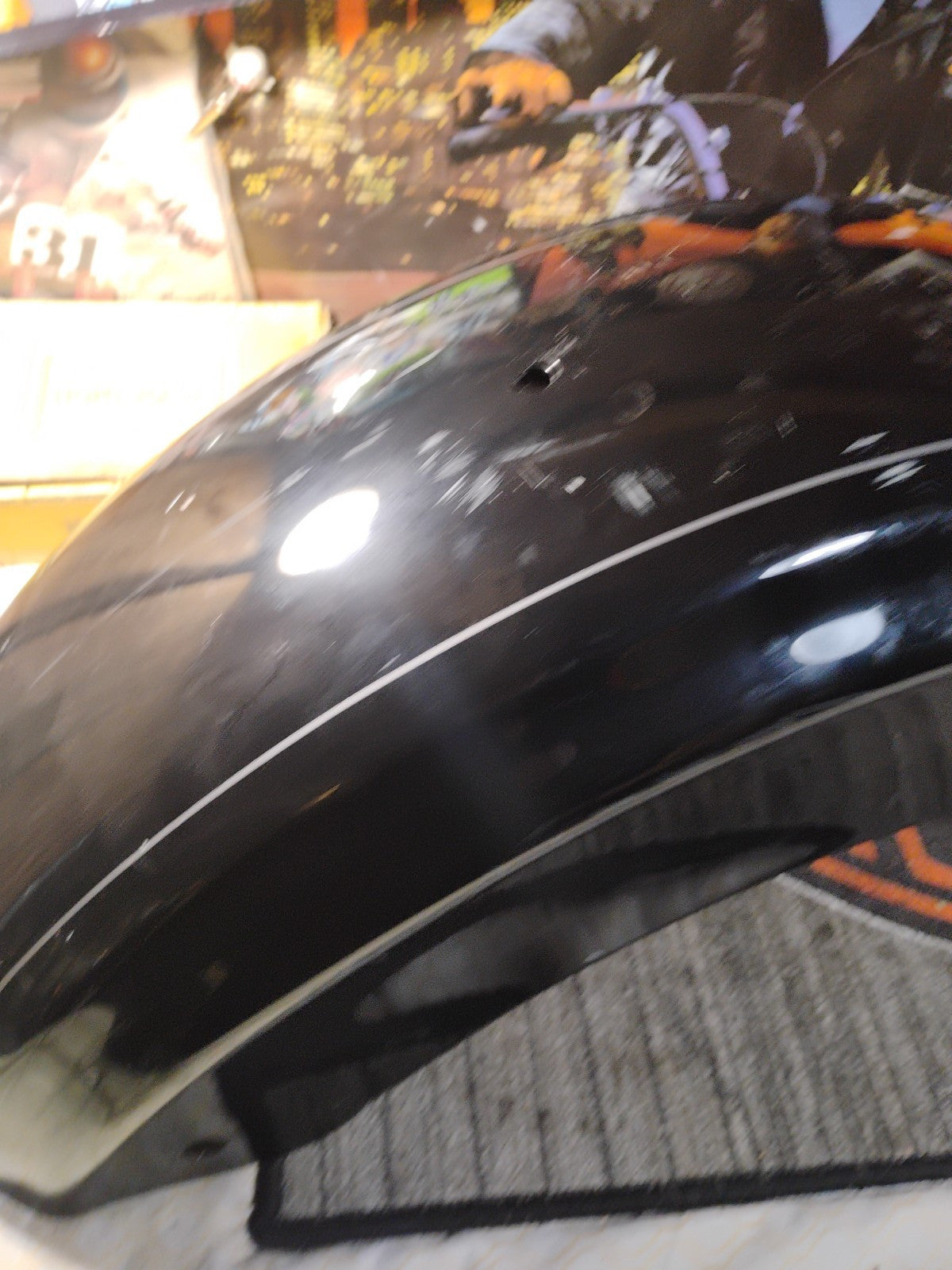 2010-2023 Harley Touring Rear Fender Vivid Black w/ Pinstripe FLHXS FLTRXS