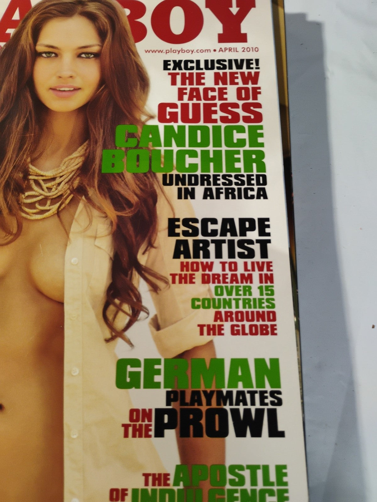 April 2010 Playboy Magazine - Candice Boucher (The Guess Jeans Girl)