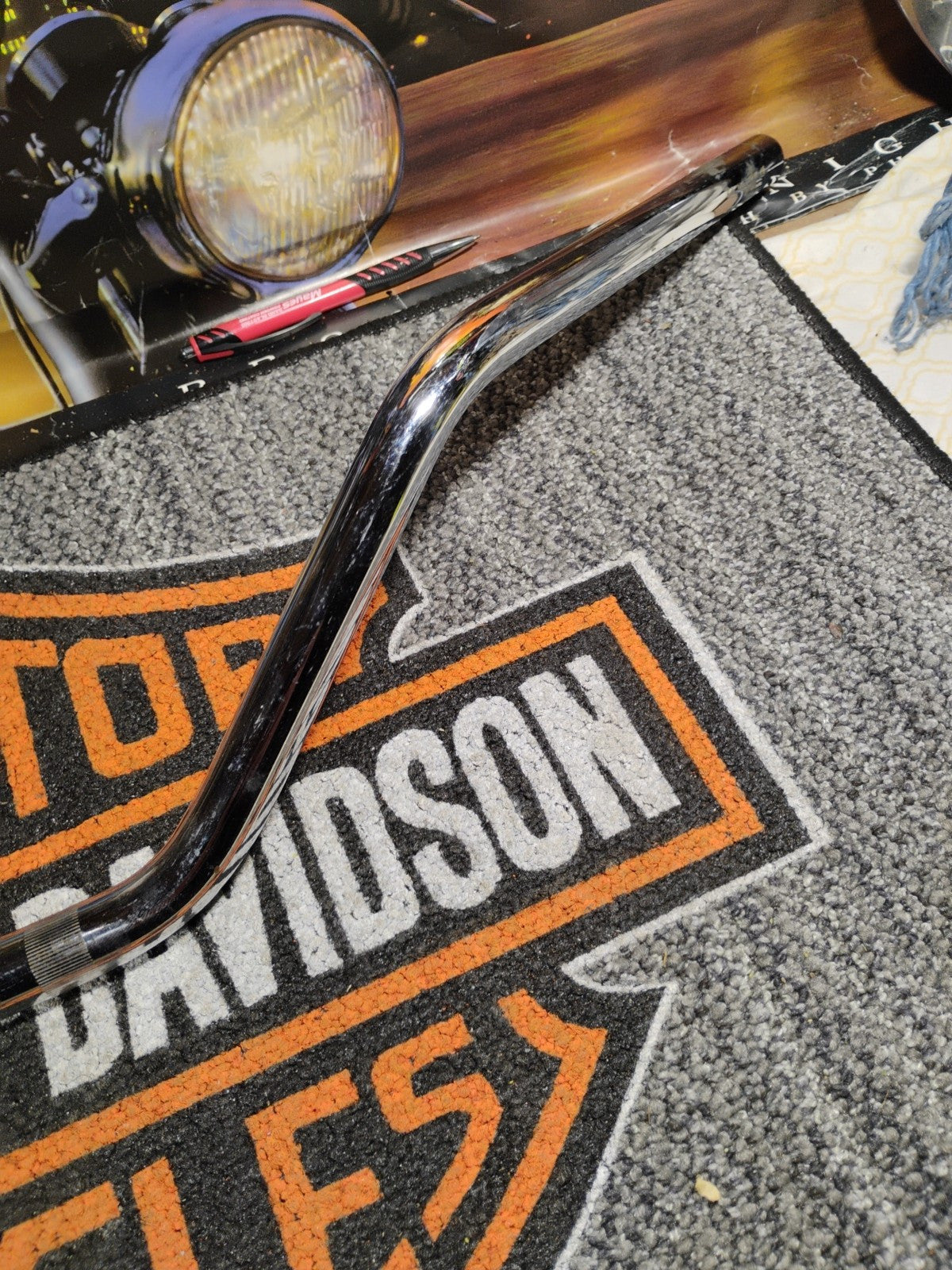 Flanders Style  - 650-01211 - 7/8in. #10 Dirt Track Handlebar, Chrome