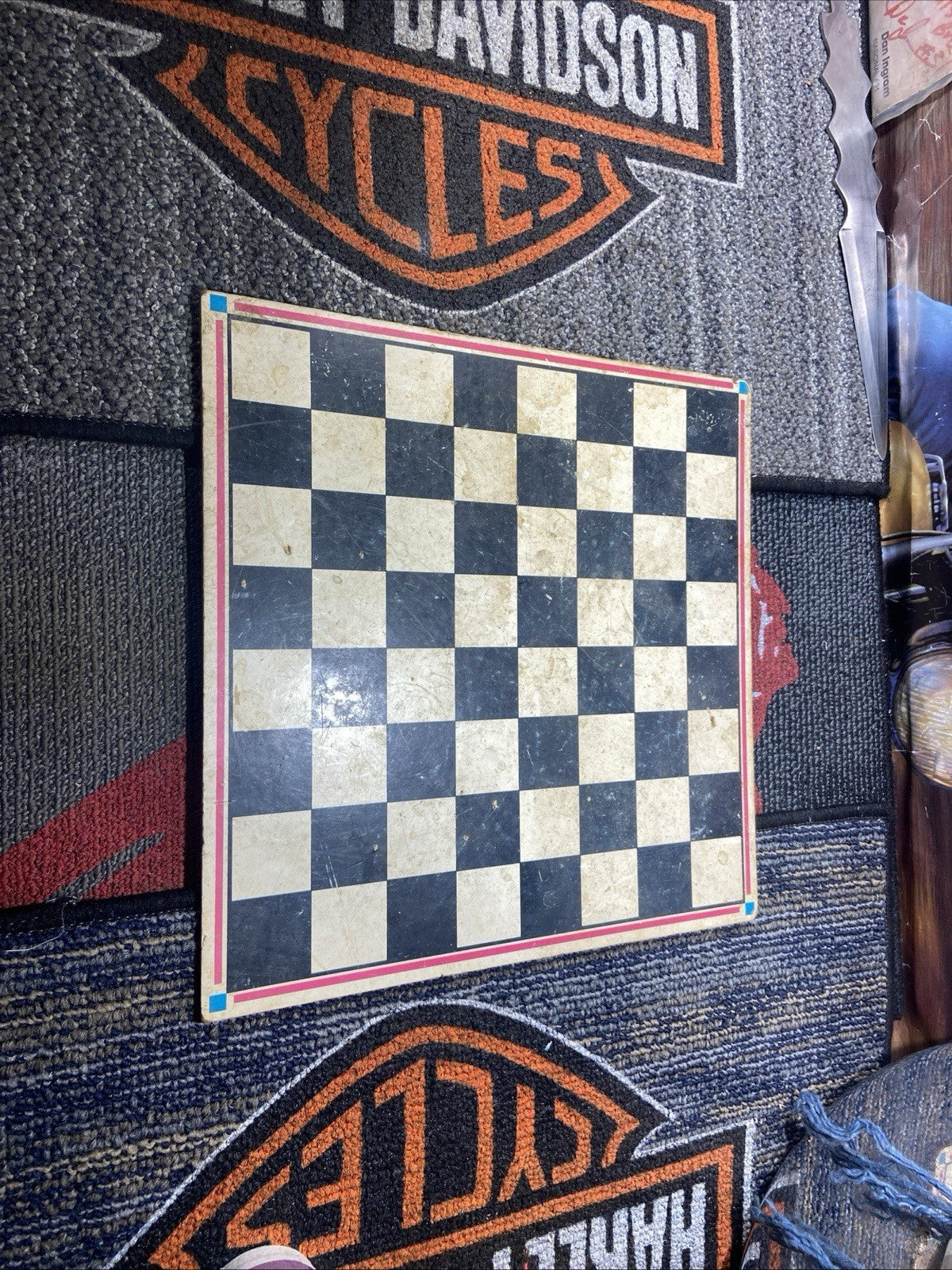 13x13 Vintage Checkers Board