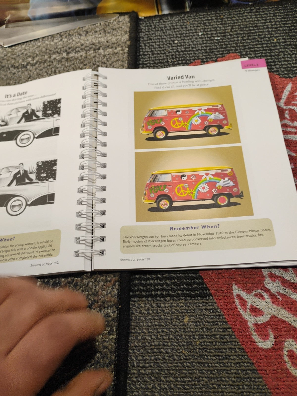 Brain Games Picture Puzzles How Many Differences Can You Find? Contains Answers