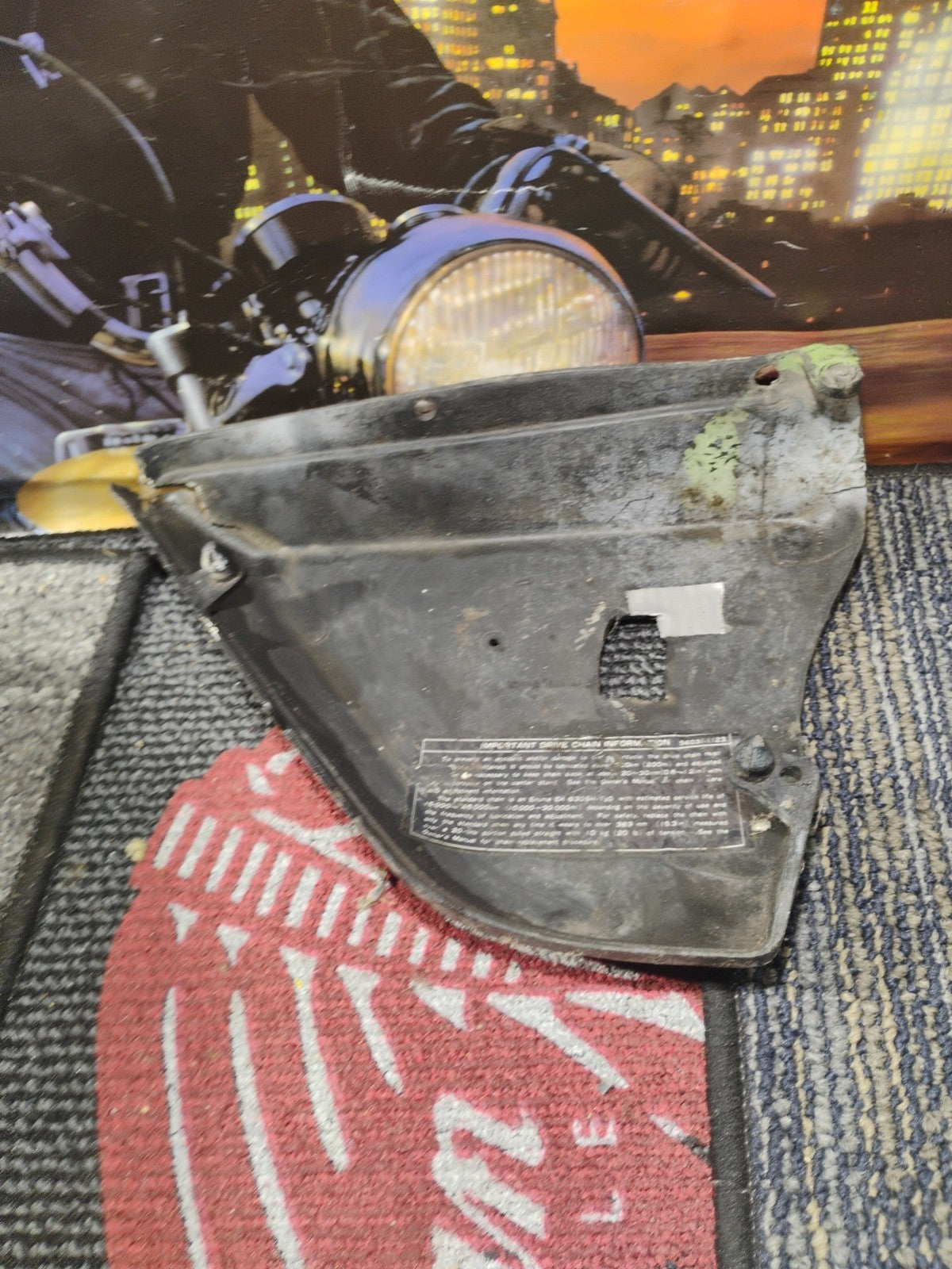 KAWASAKI KZ650 KZ 650 CSR 650 LEFT SIDE FRAME COVER LEFT SIDE COVER   C2