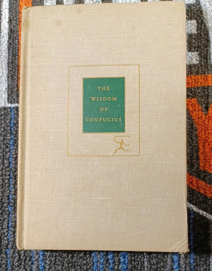 The Wisdom of Confucius, Modern Library, Lin Yutang, 1938 Edition!