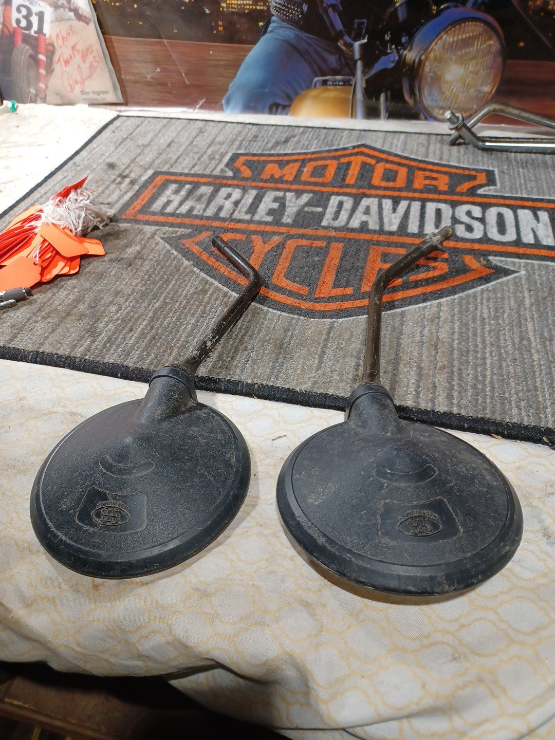 2009 UMA YYAMAHA ZW125 RIGHT LEFT SIDE MIRRORS OEM