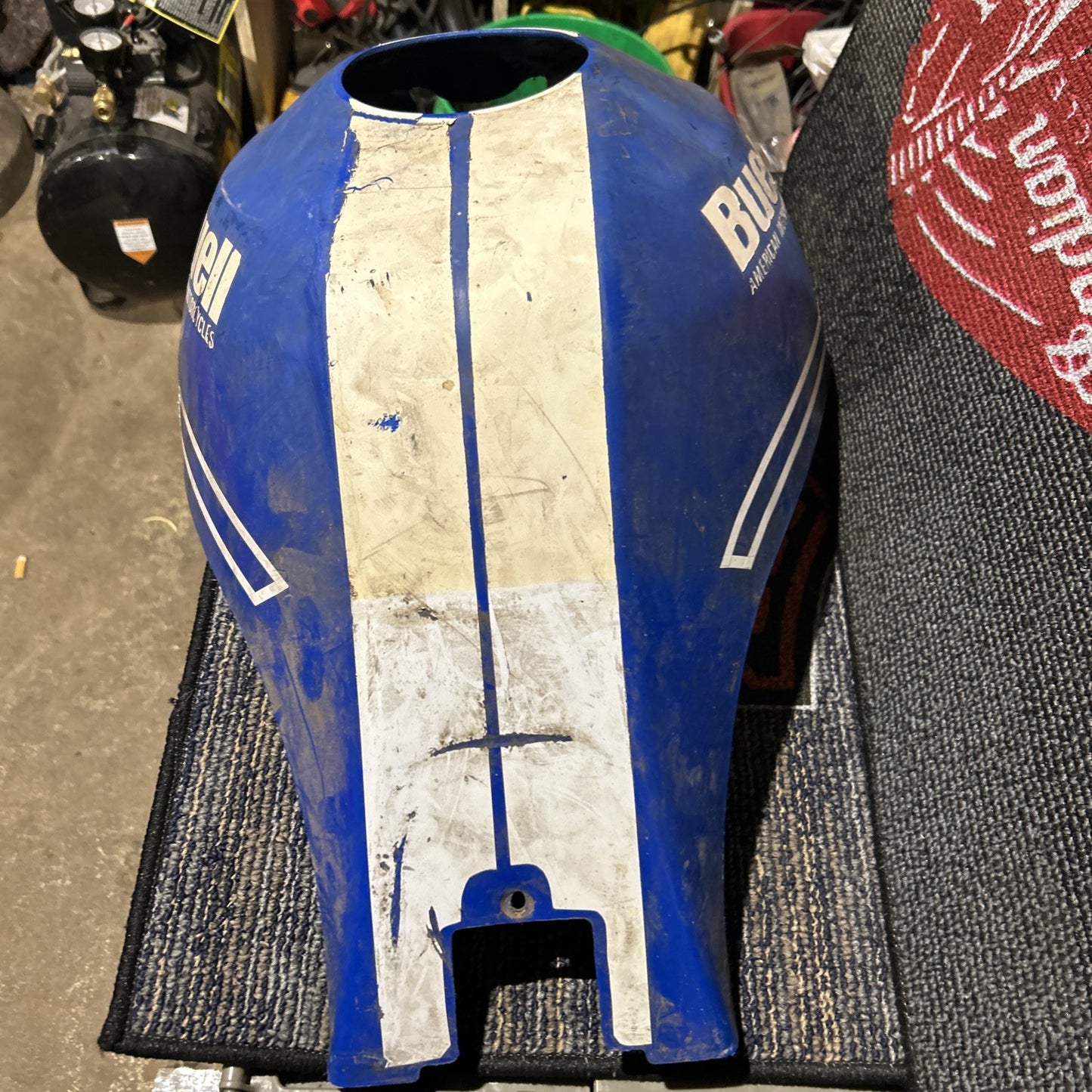 01 BUELL BLAST FUEL TANK COVER BLUE OEM