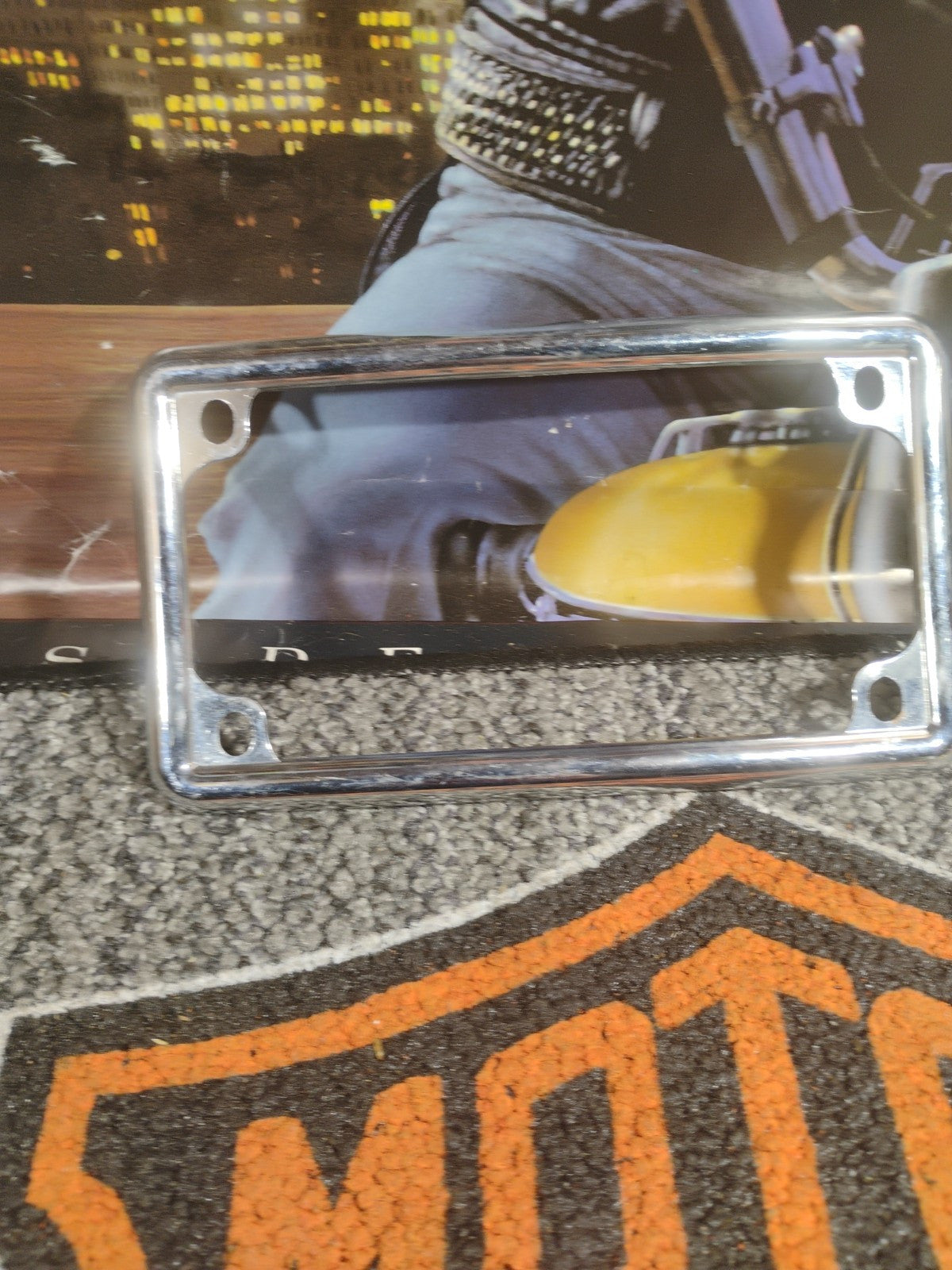 J&P Cycles 4" x 7" License Plate Frame P/N 3400080